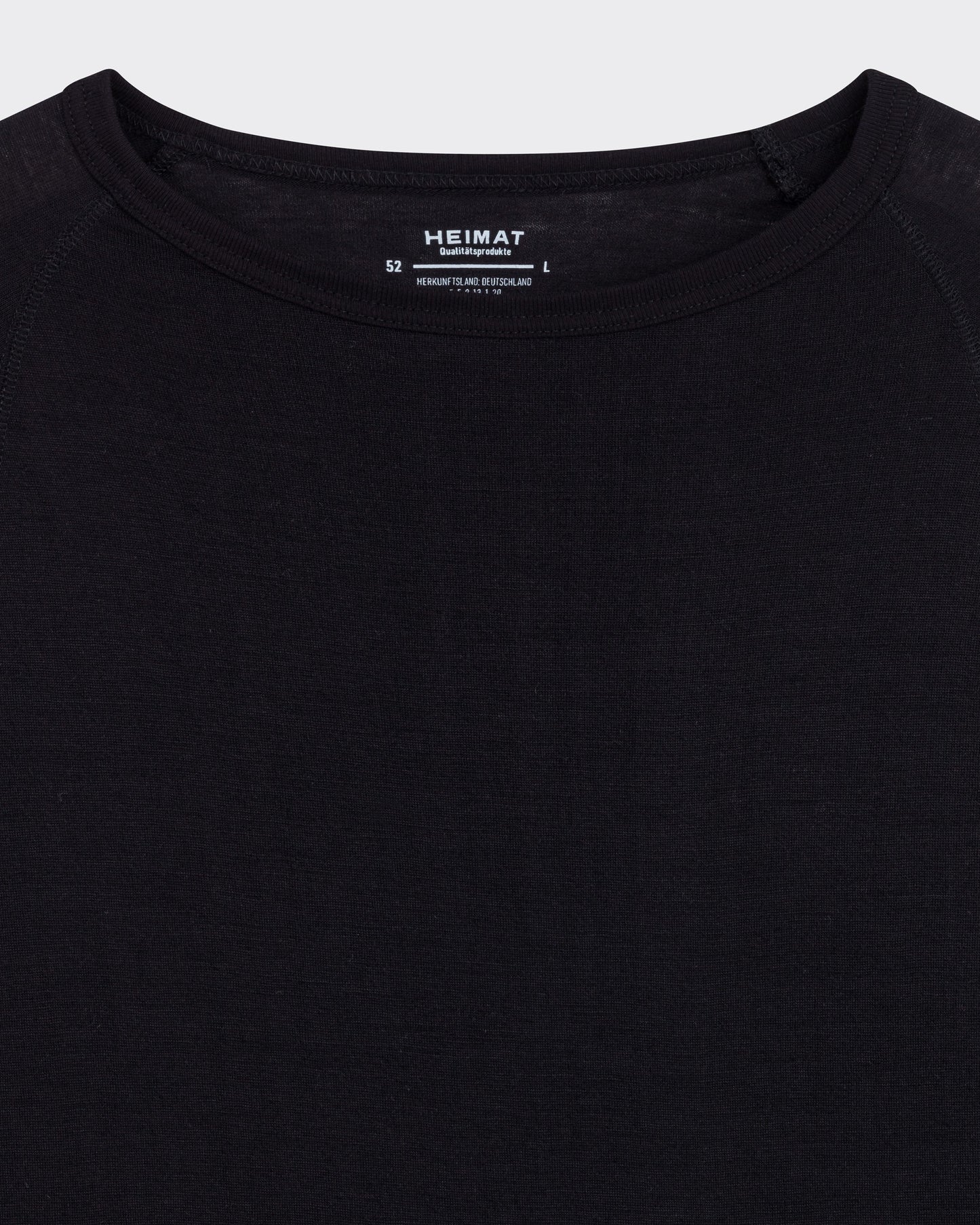 Merino Raglan T-shirt : Black