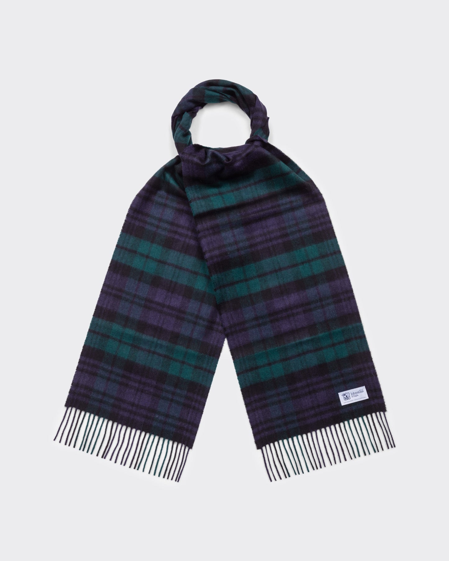 Cashmere Tartan Scarf : Blackwatch