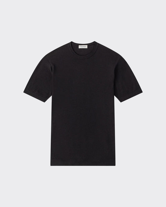 T-shirt Coton Texturé : Noir