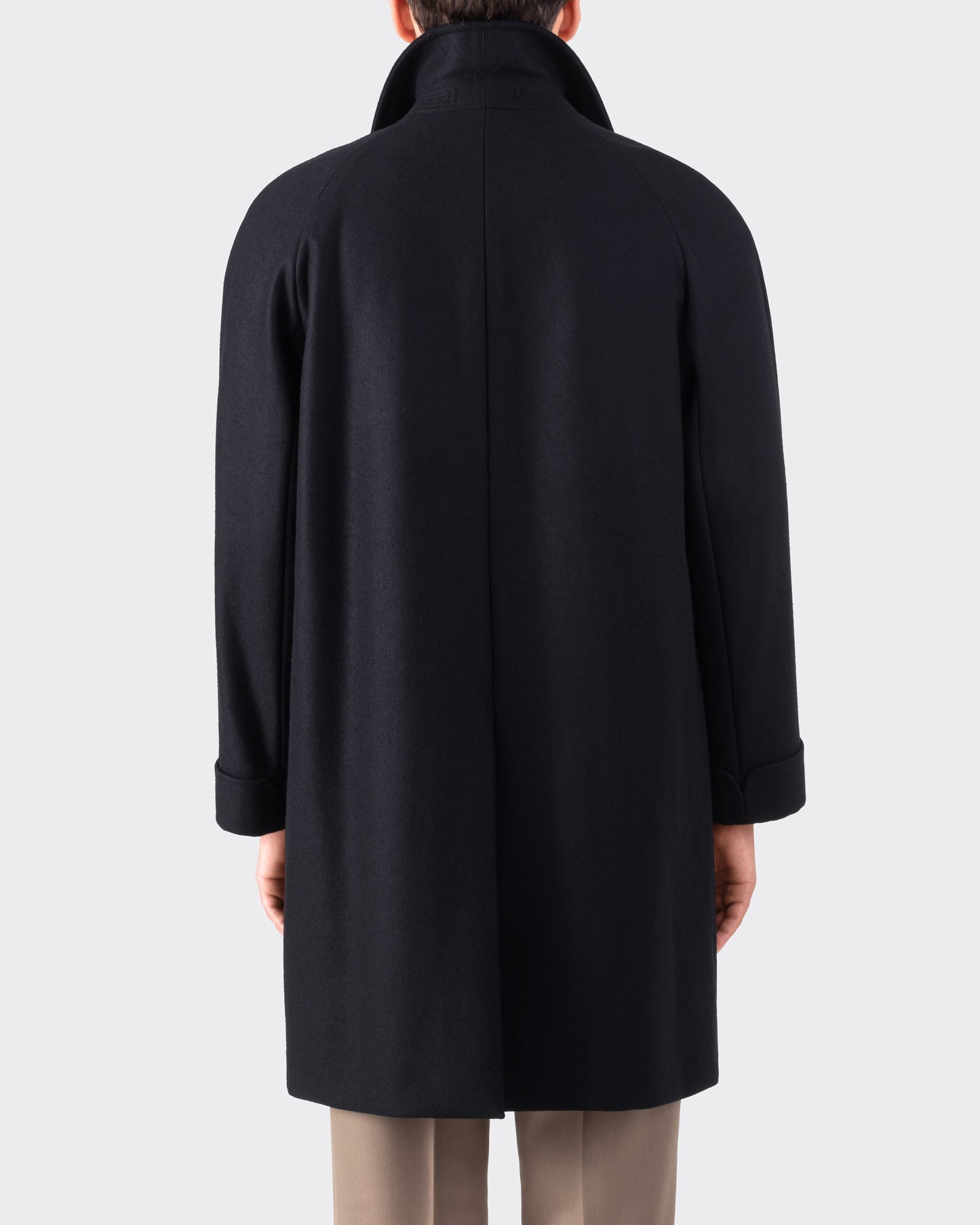 "CORB" Wool & Cashmere Coat : Black