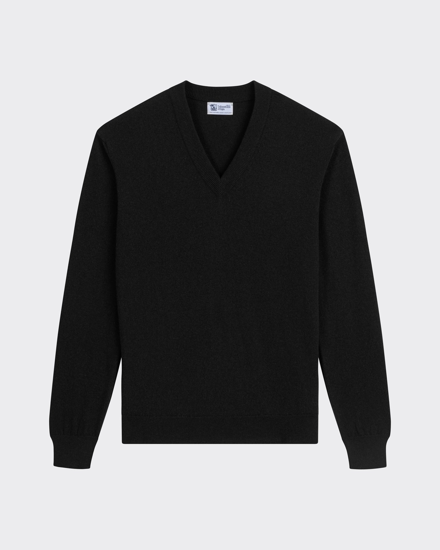 Pull Col V en Cachemire : Noir