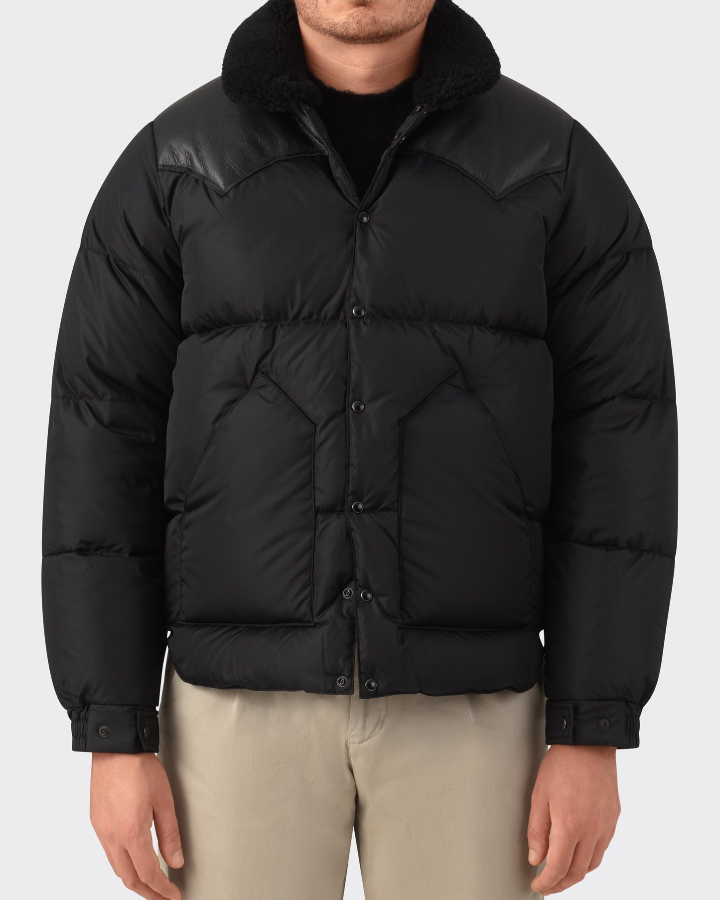 Doudoune « Christy » Col Shearling : Noir