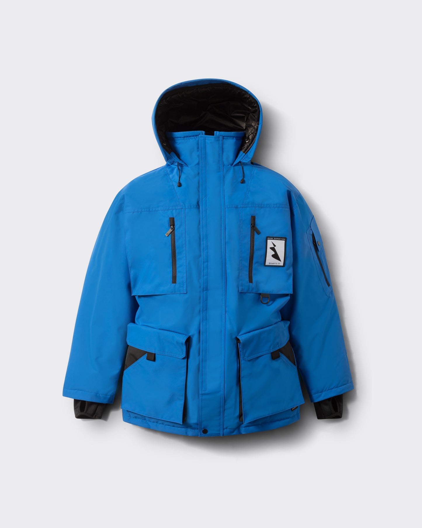 Parka Beige Expedition : Bleu