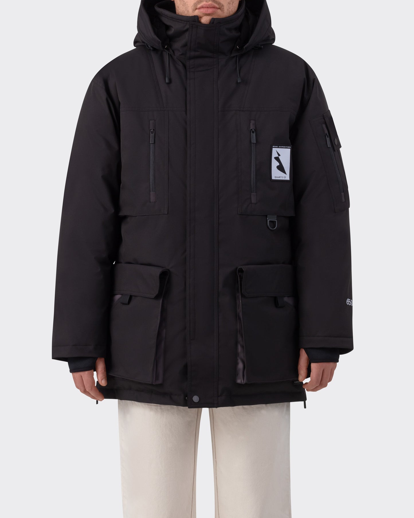 Parka Beige Expedition : Noir