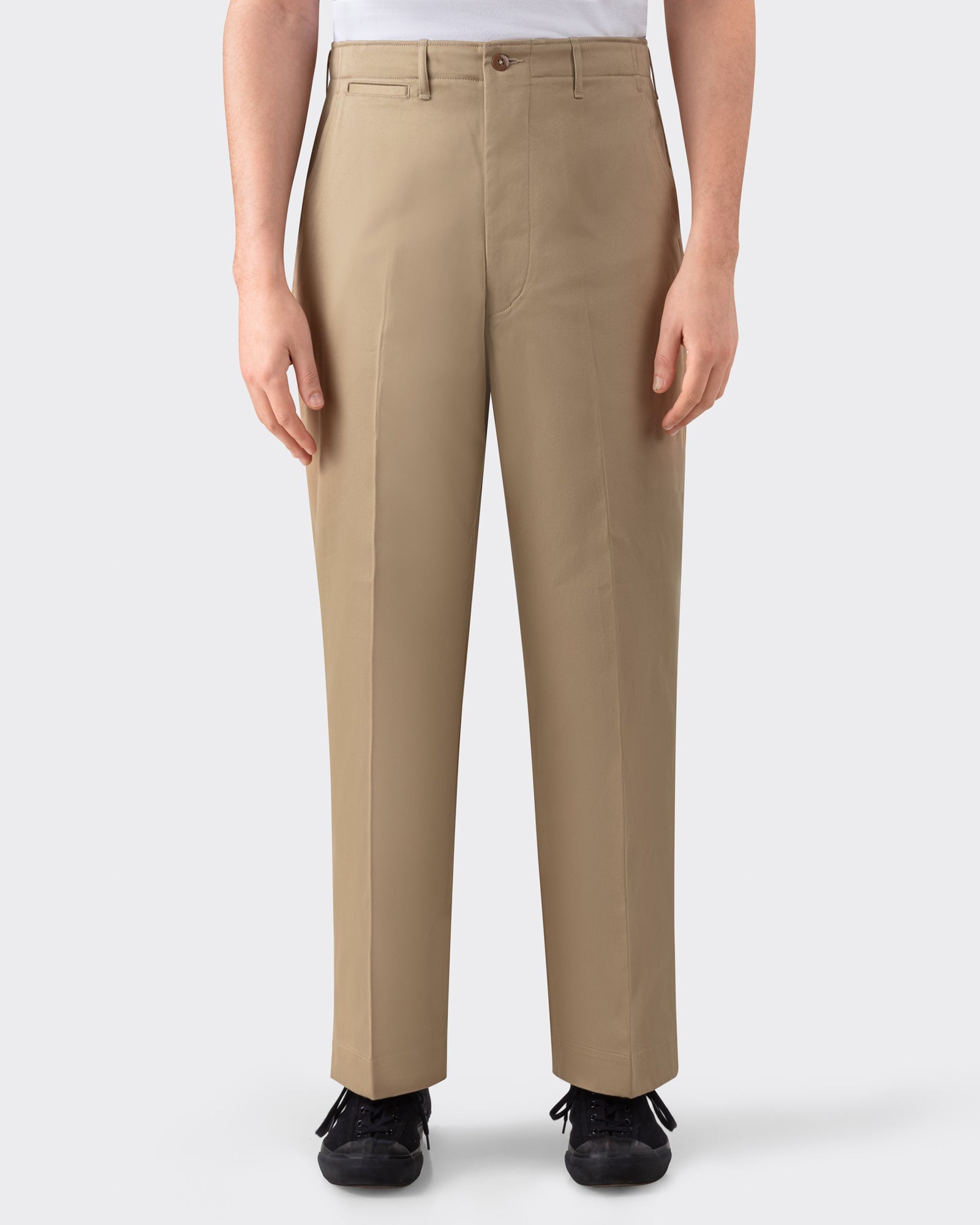 Big Yank 1945 West Point Trousers Khaki | Beige Habilleur Paris
