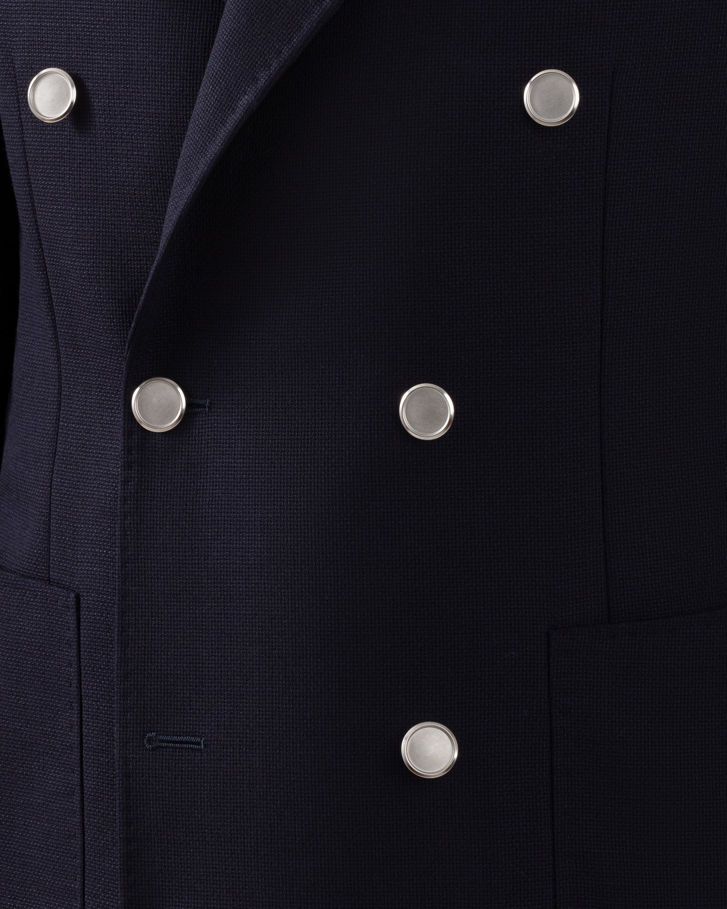 “Ballon” Fresco Double-Breasted Blazer : Navy