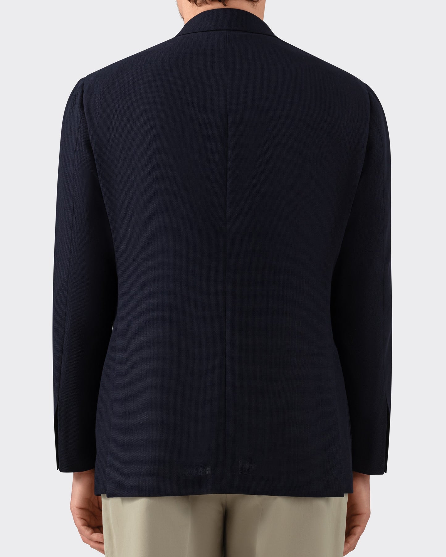 “Ballon” Fresco Double-Breasted Blazer : Navy