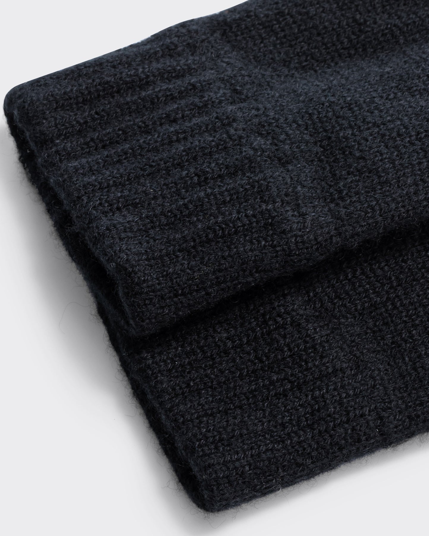 Cashmere Fingerless Gloves : Black