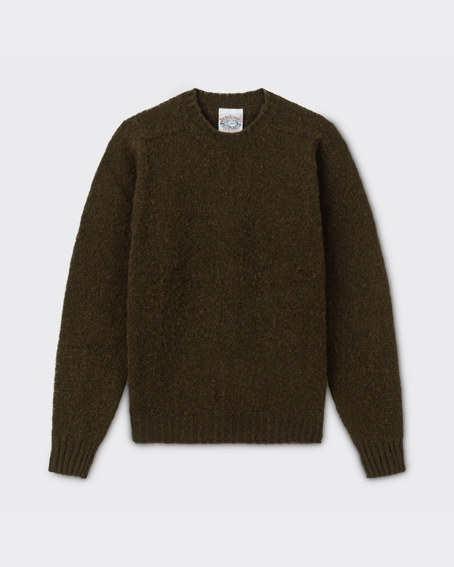 Brushed Wool Crewneck Knit : Military Green