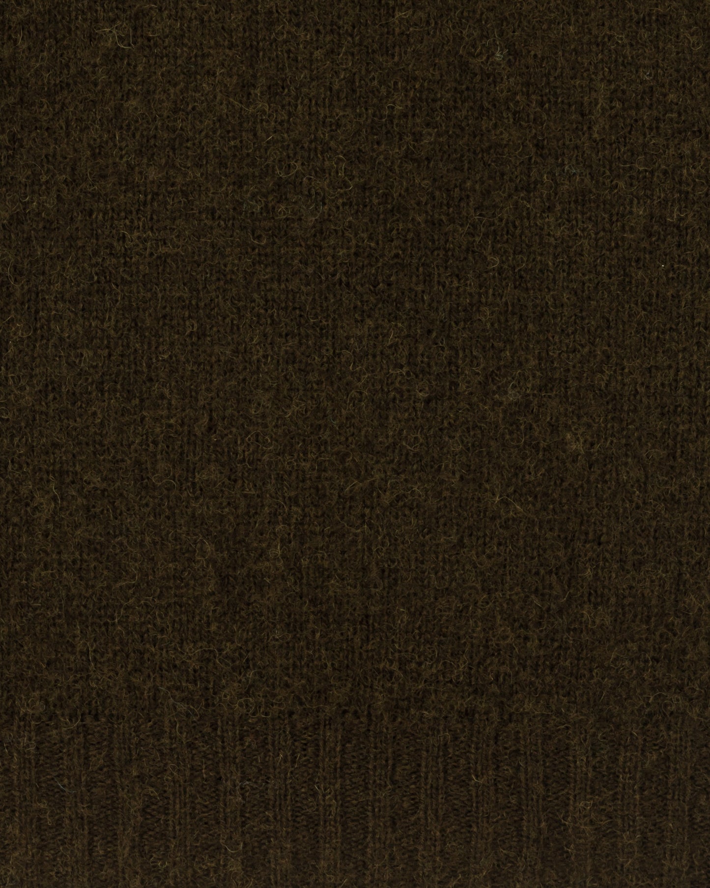 Brushed Wool Crewneck Knit : Military Green