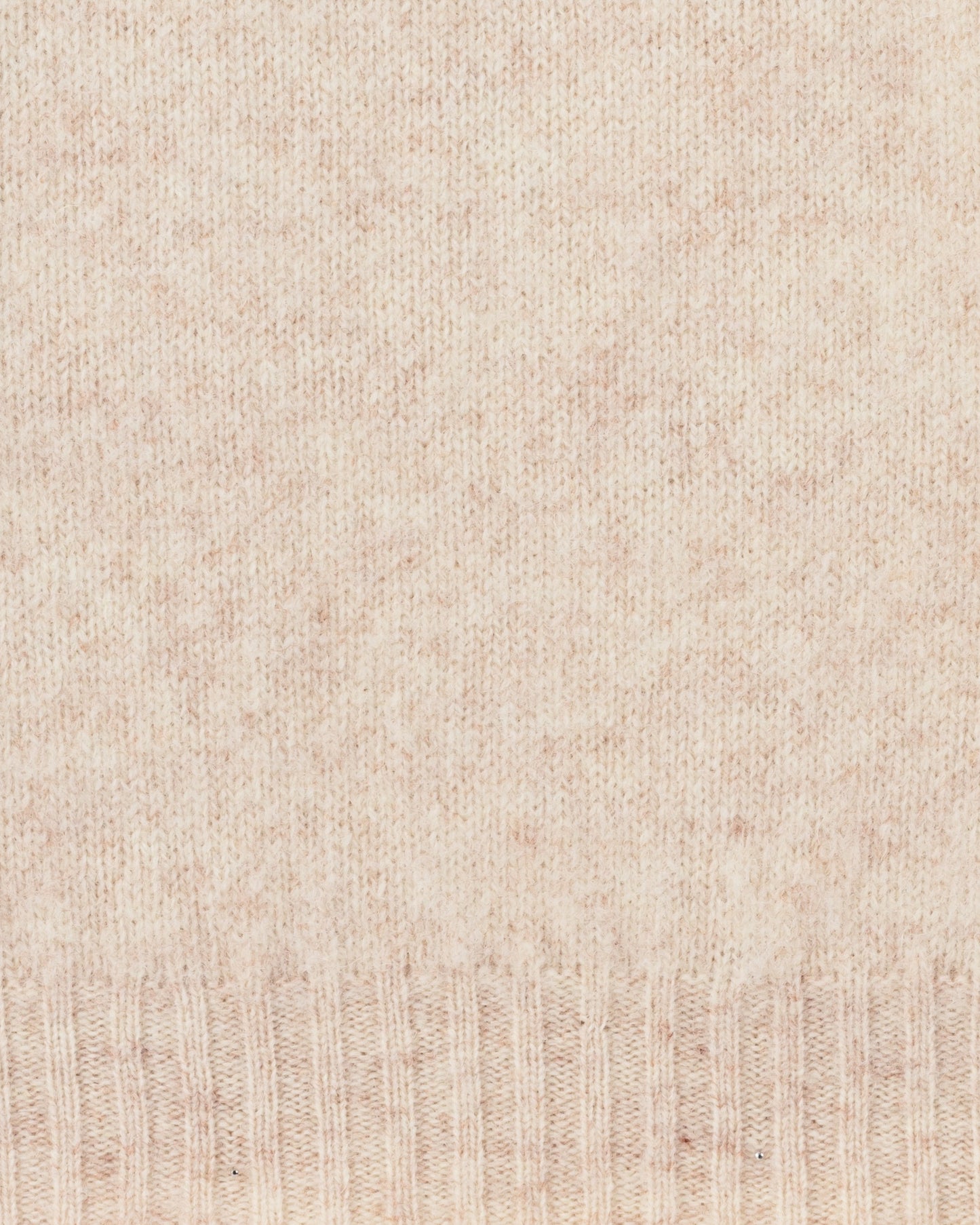 Brushed Wool Crewneck Knit : Natural White