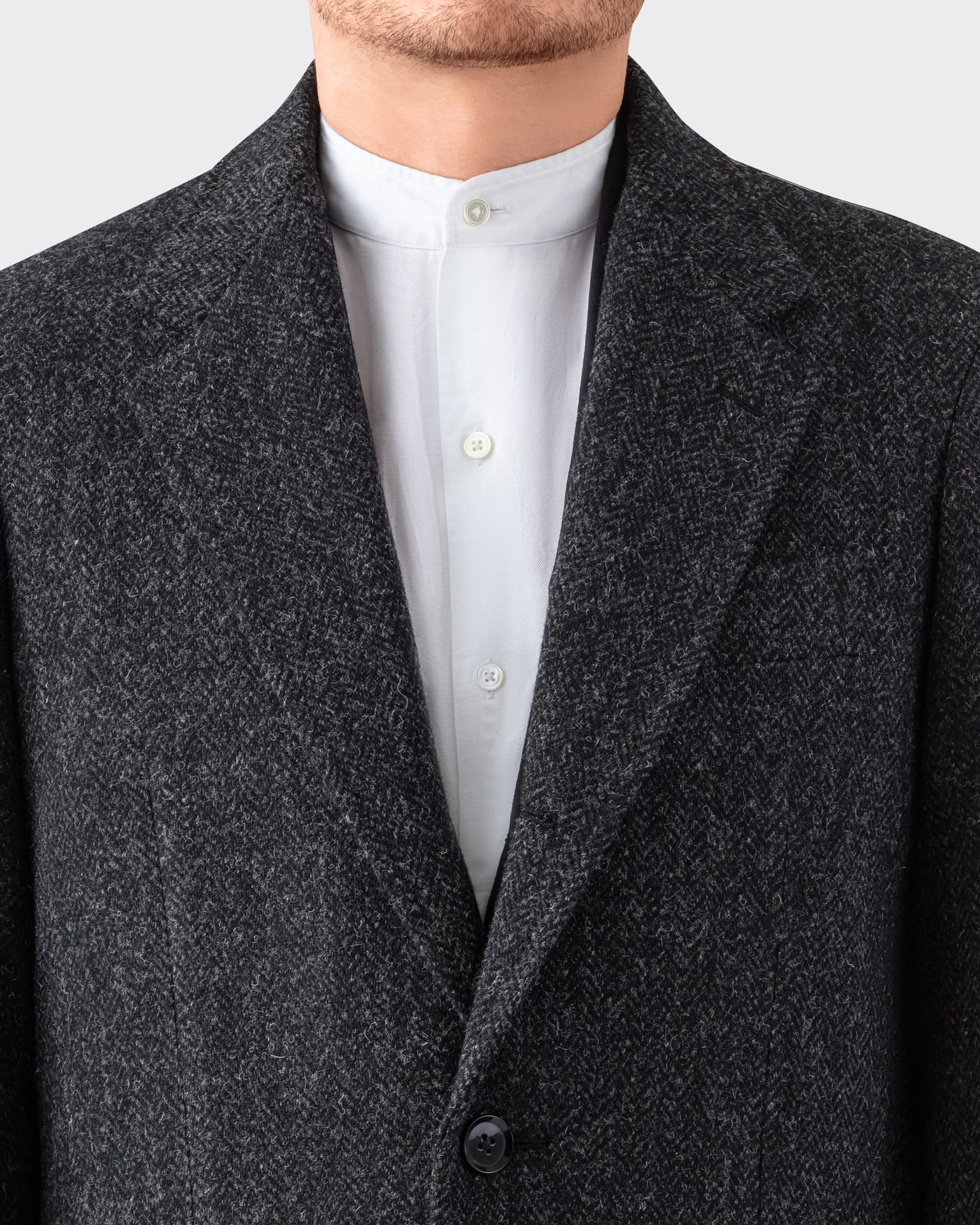 Pardessus Harris Tweed : Gris