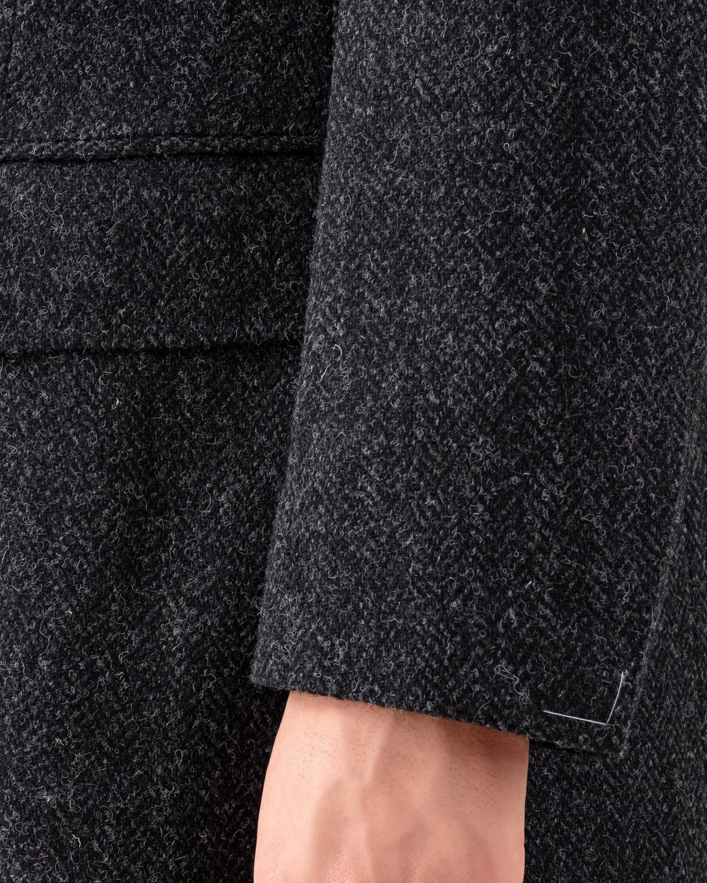 Pardessus Harris Tweed : Gris