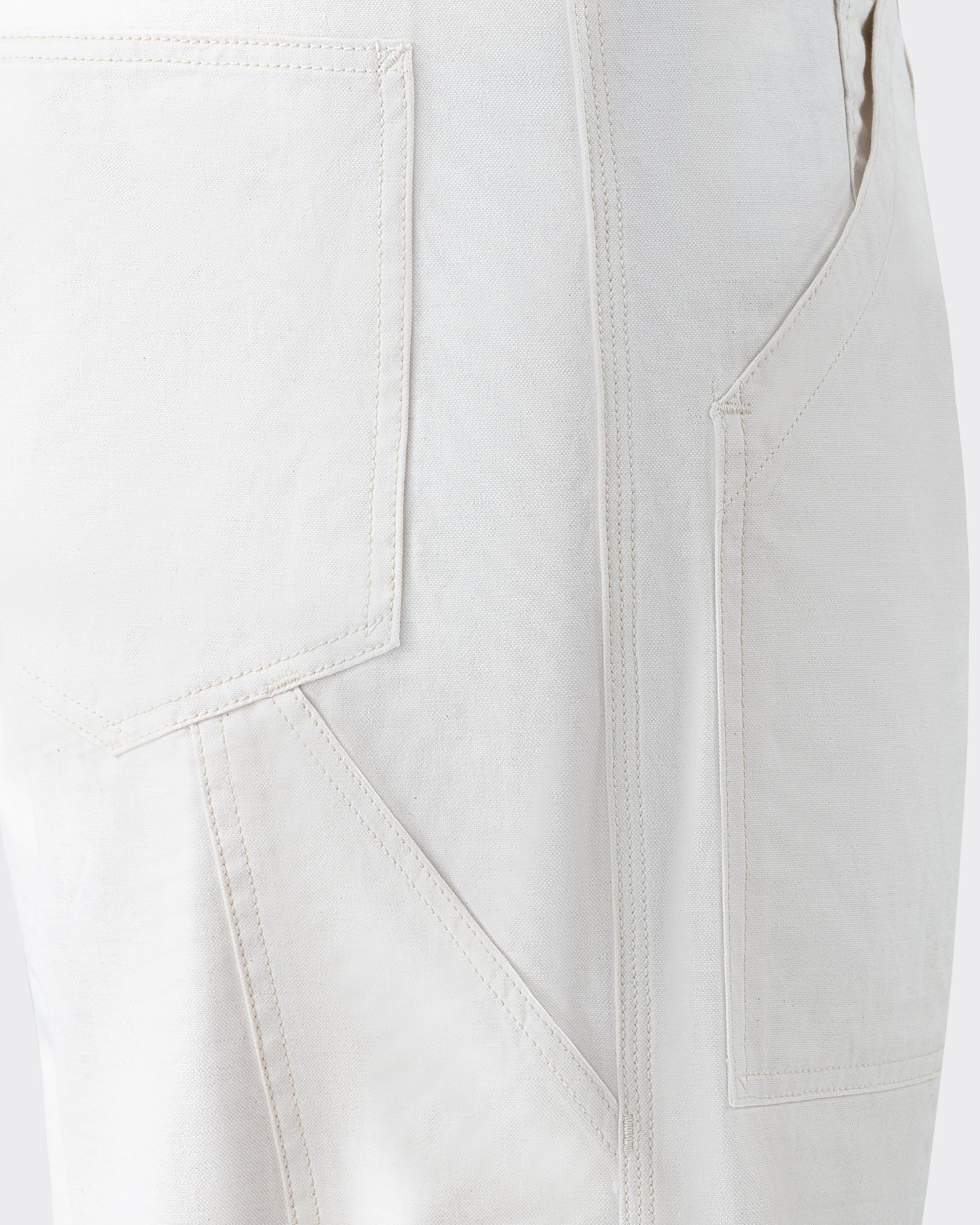 “PAUL” Selvedge Trousers : White