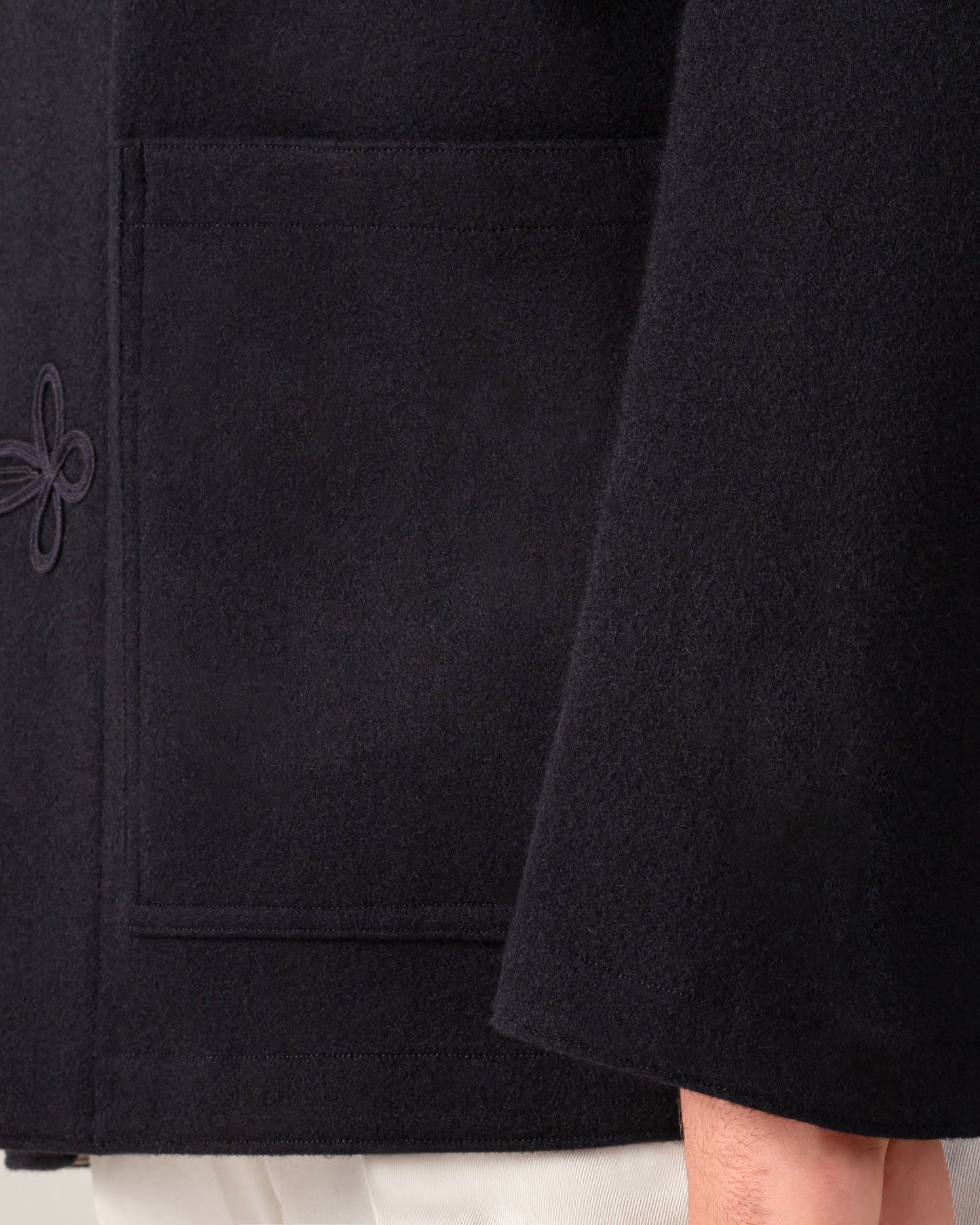 Melton Wool Jacket : Black