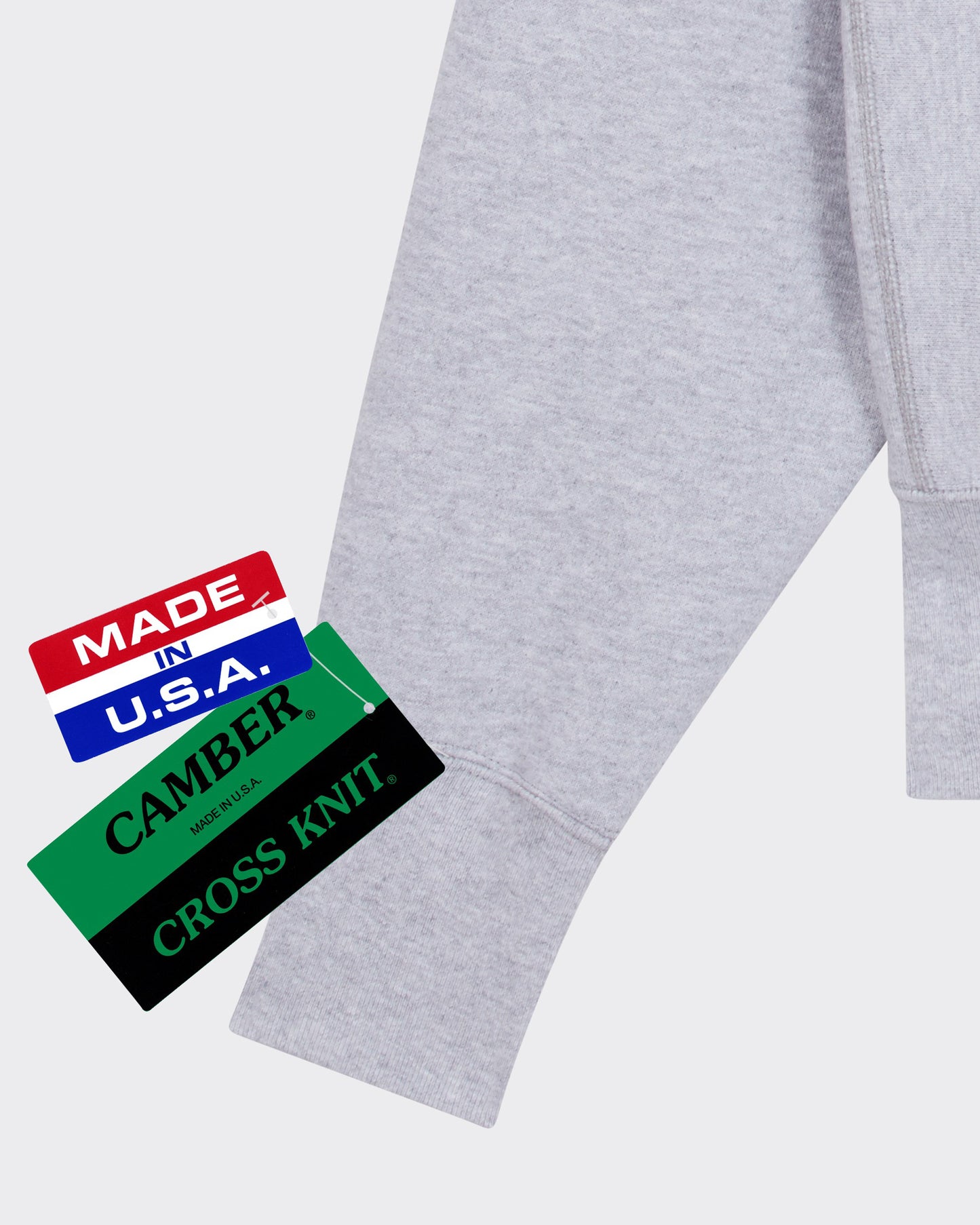 Sweatshirt Col Rond : Gris Chiné