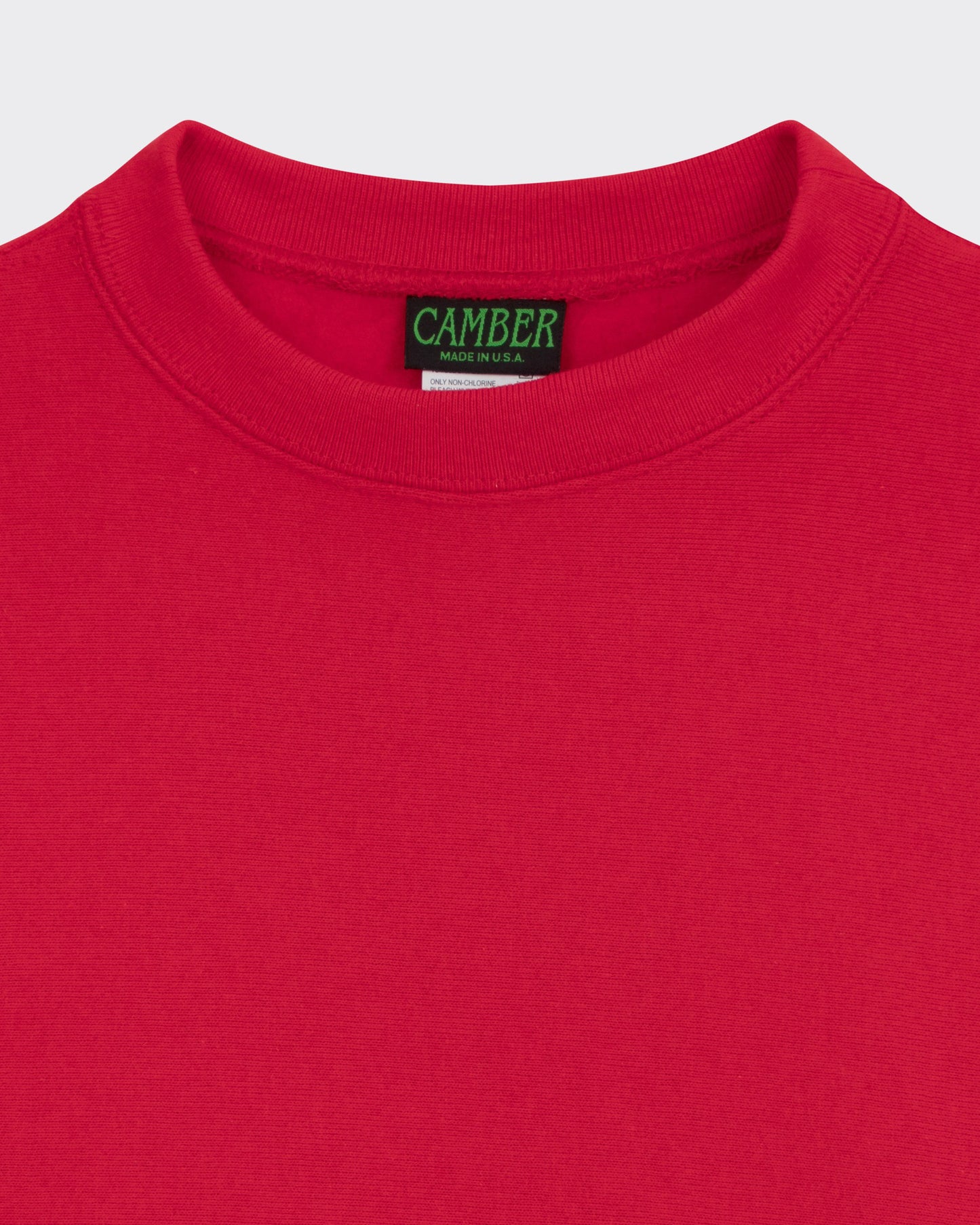 Sweatshirt Col Rond : Rouge