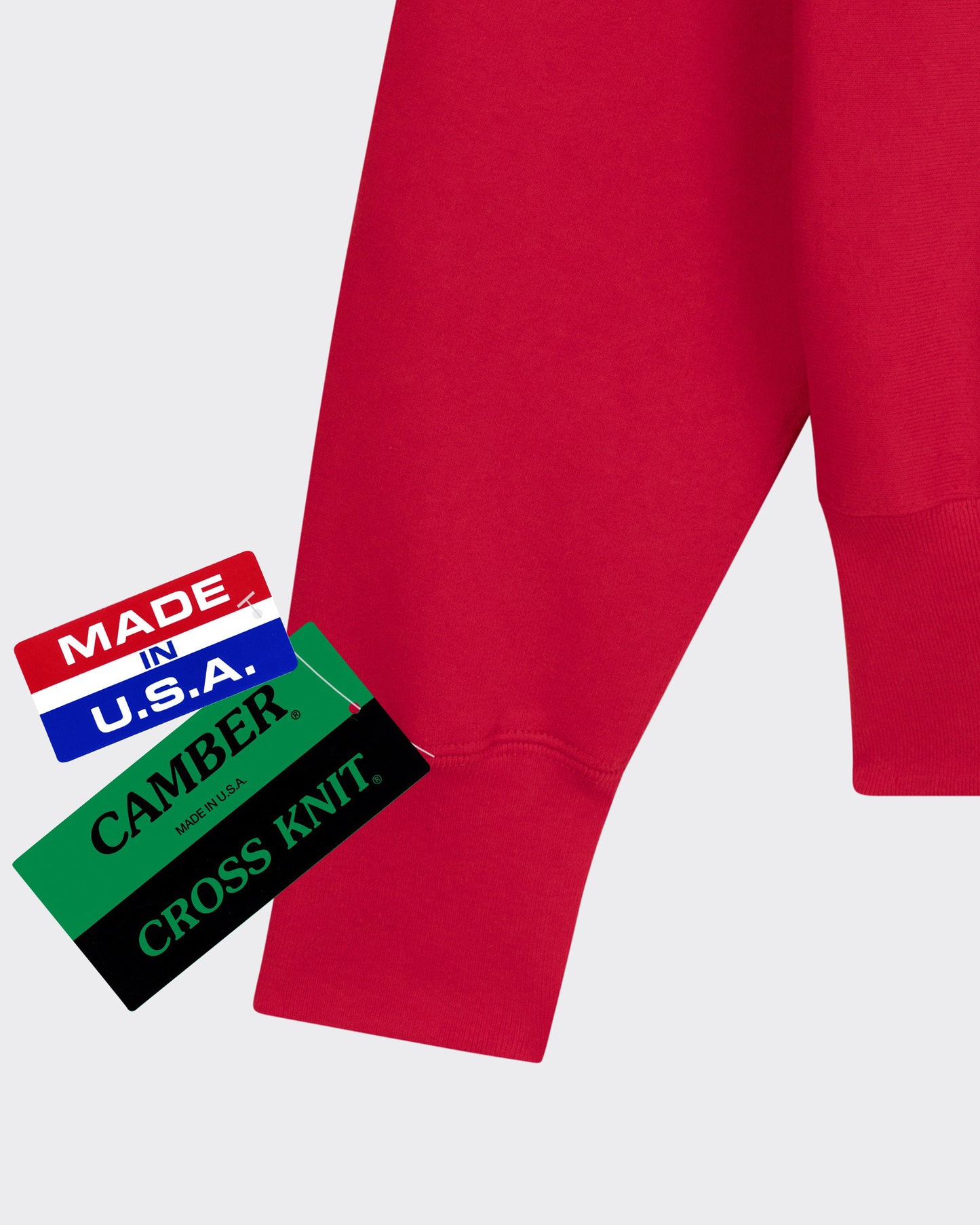 Sweatshirt Col Rond : Rouge