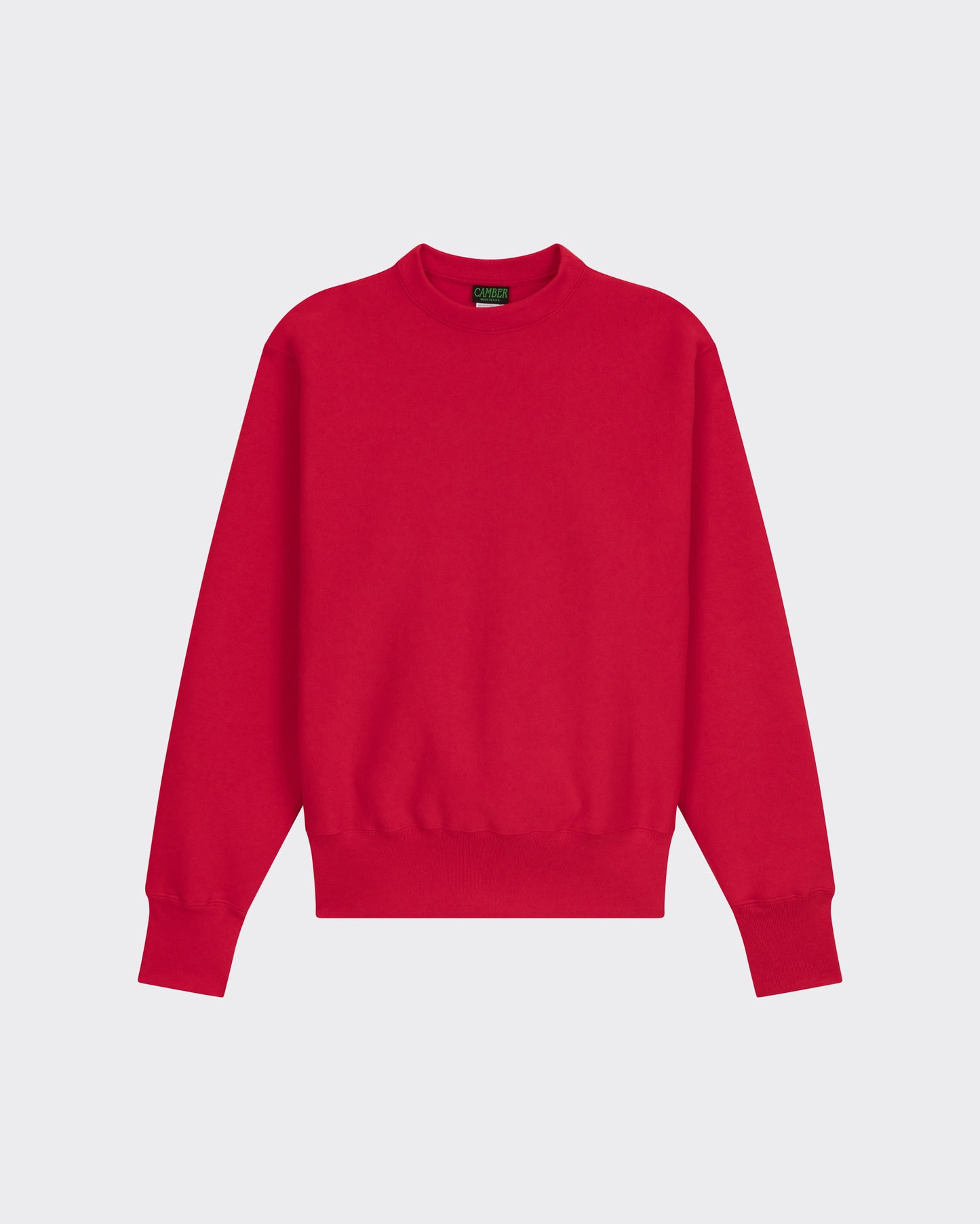 Sweatshirt Col Rond : Rouge