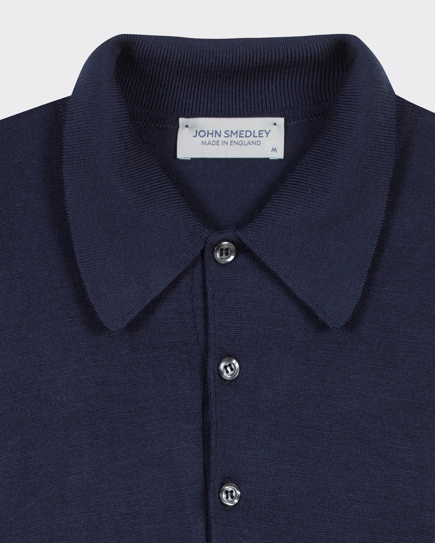 Polo Manches Longues Laine Mérinos : Marine