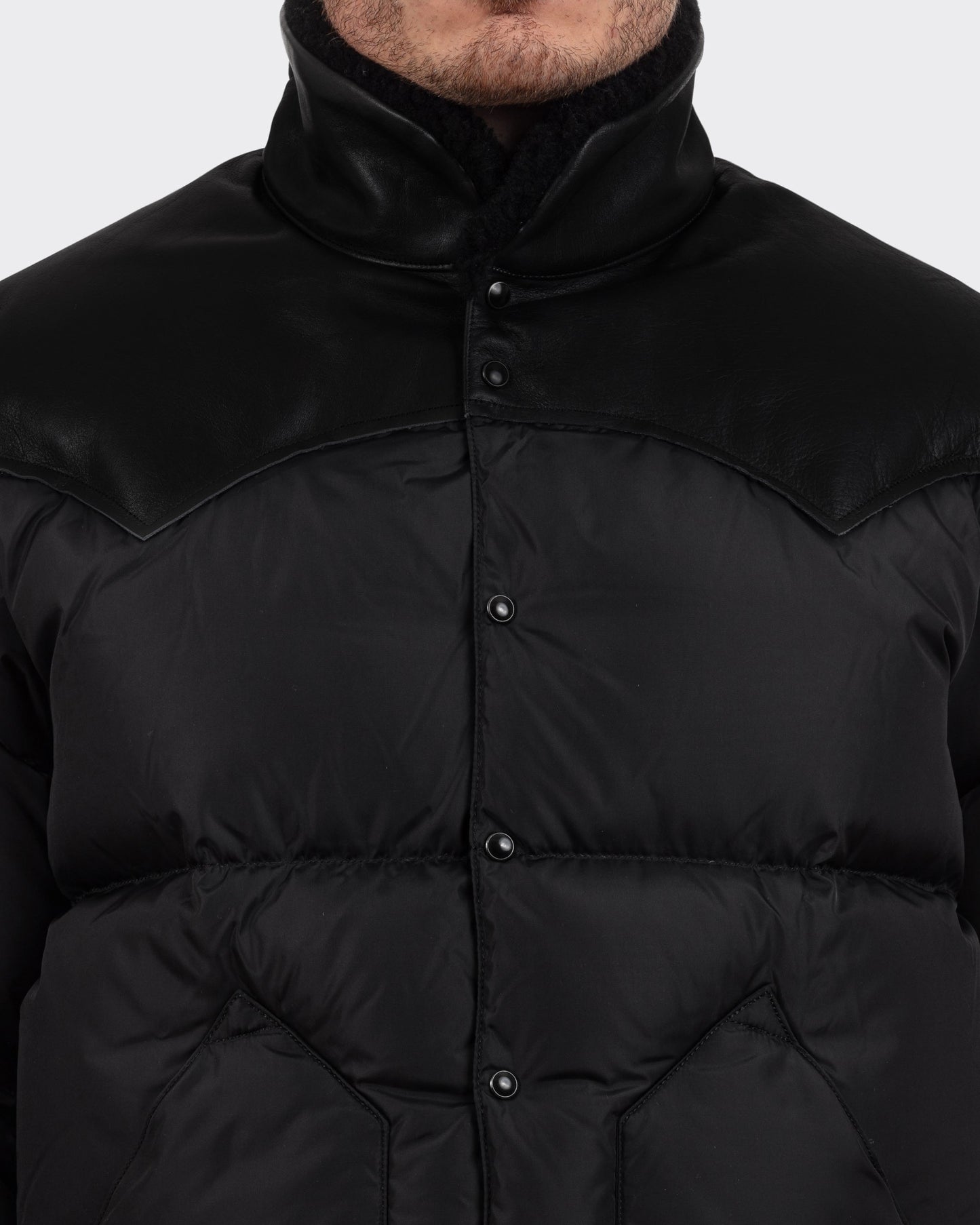 Doudoune « Christy » Col Shearling : Noir