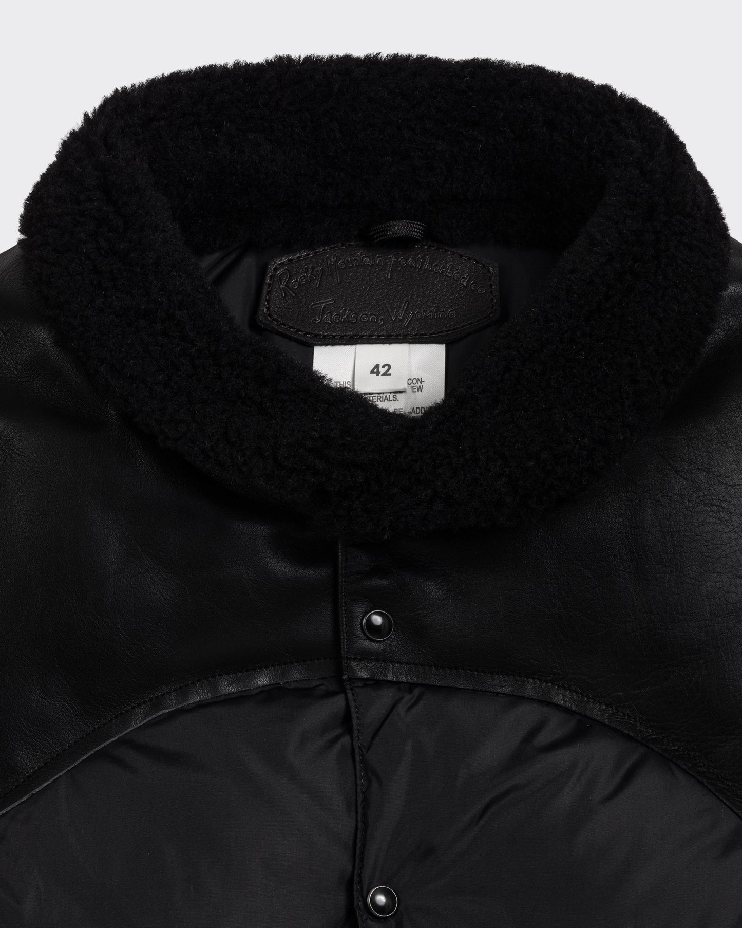 Doudoune « Christy » Col Shearling : Noir