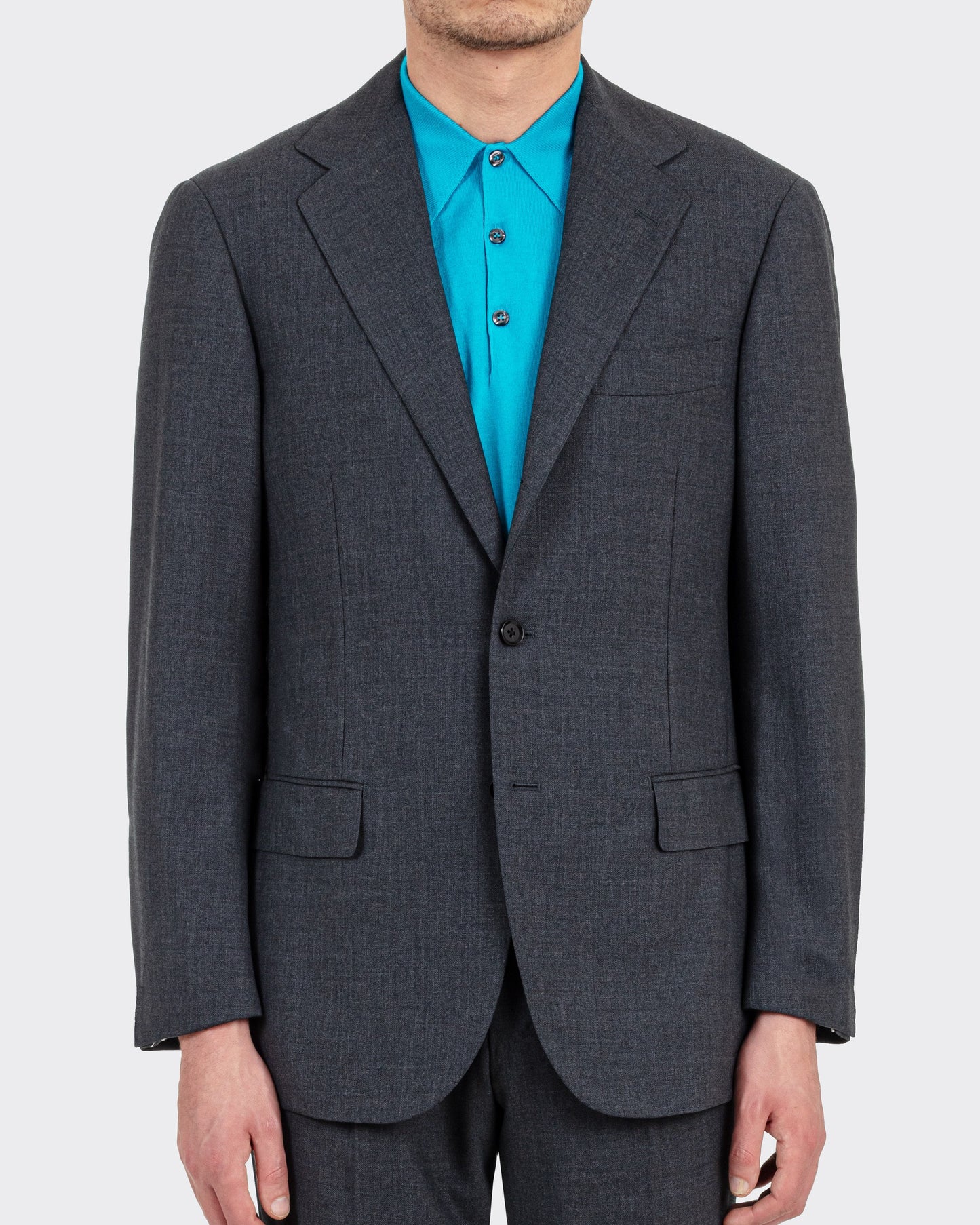 Costume en Laine Froide : Gris
