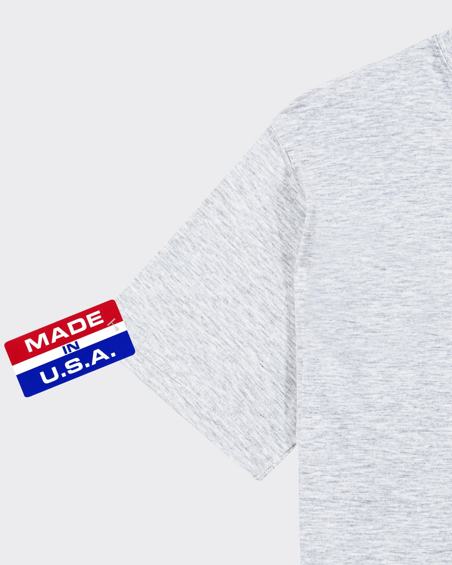 T-shirt Fin : Gris Chiné