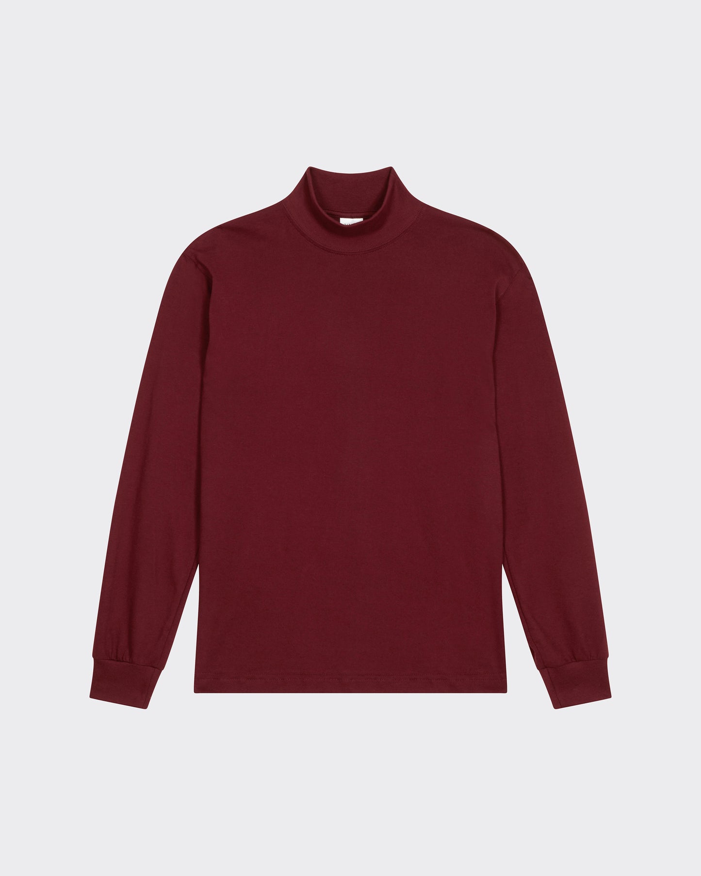 Mock Neck Light T-shirt : Crimson Red