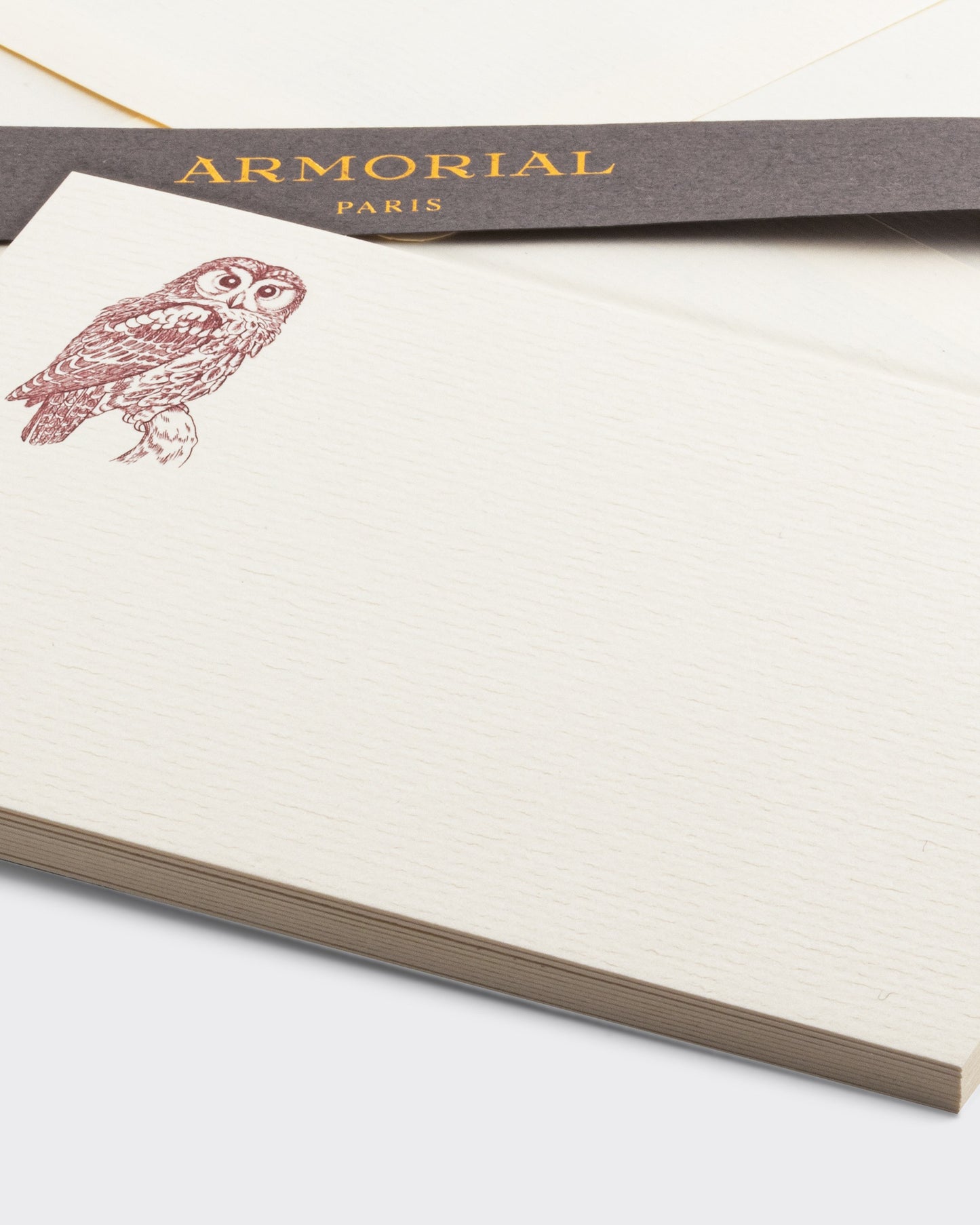 Owl Large Notecards : Cream