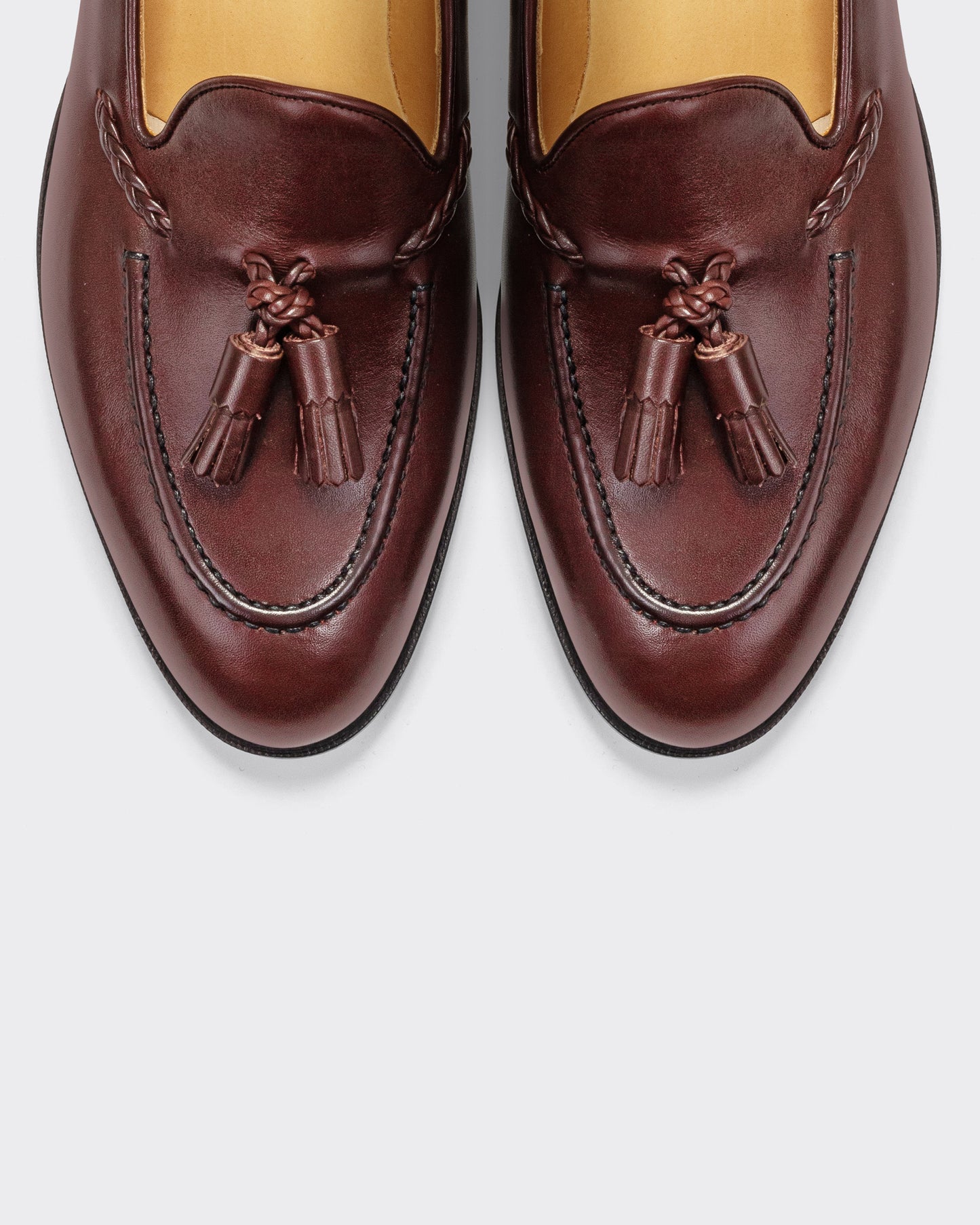 Belgravia Tassel Loafers : Burgundy
