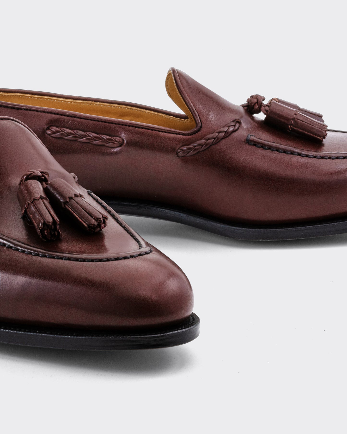 Belgravia Tassel Loafers : Burgundy