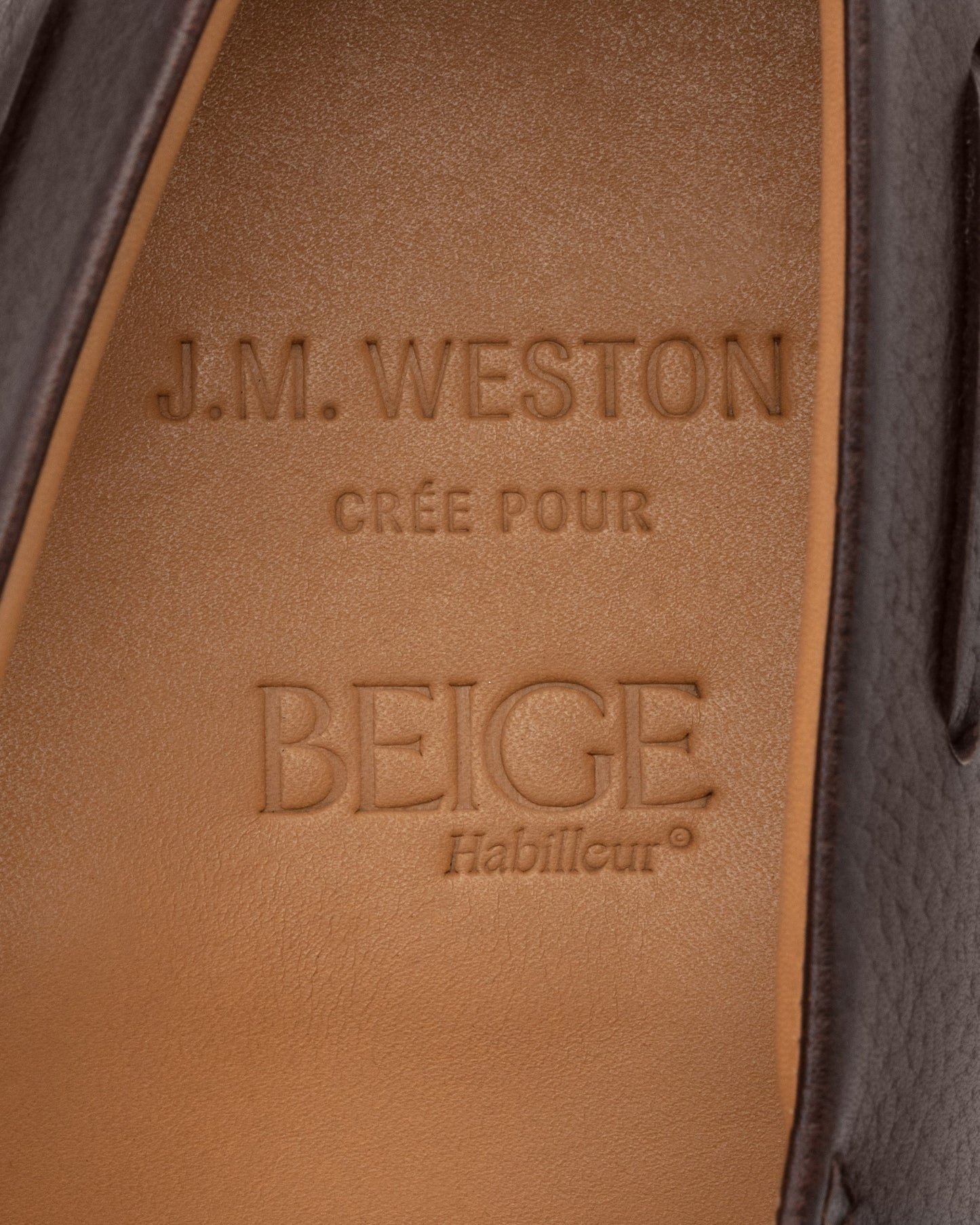 “4x4” Derby Grain Leather : Mélèze Brown
