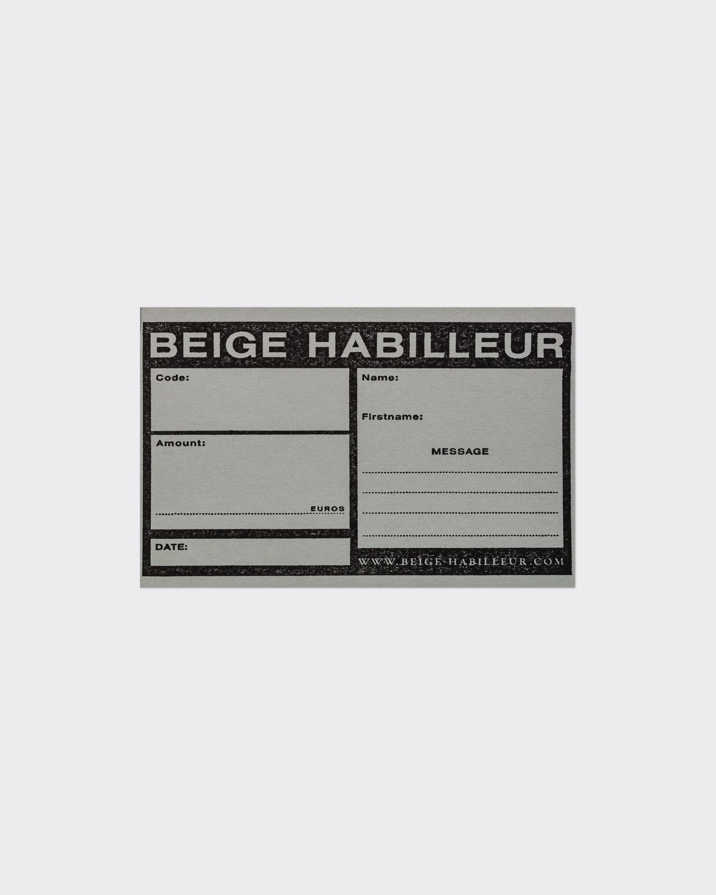 Gift Card : Grey