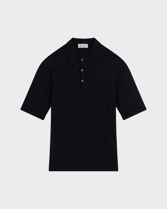 Polo Manches Courtes Coton : Noir