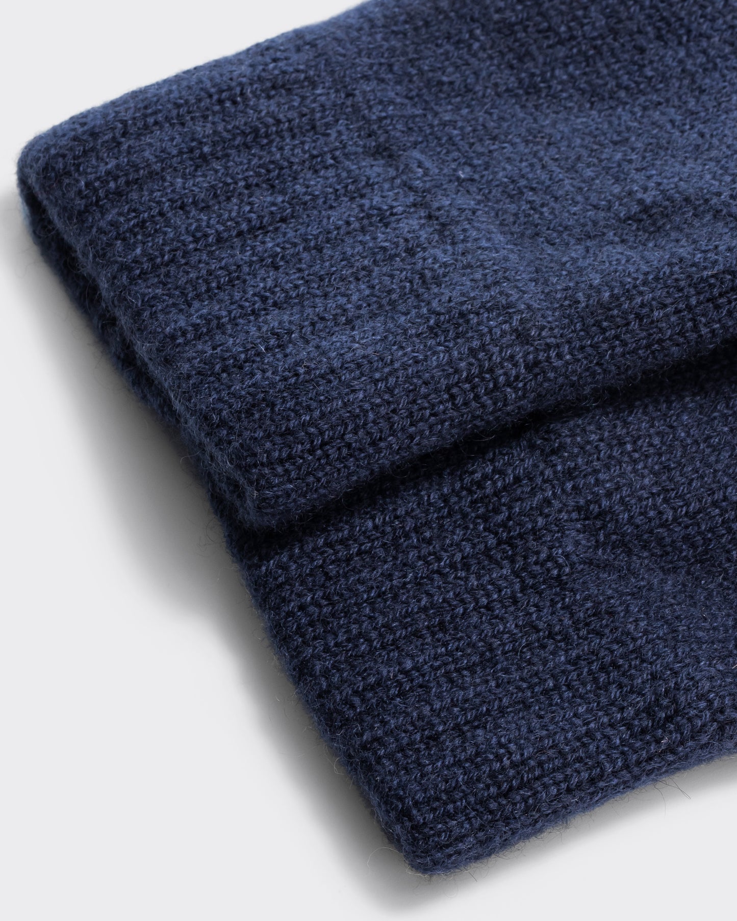 Cashmere Fingerless Gloves : Navy
