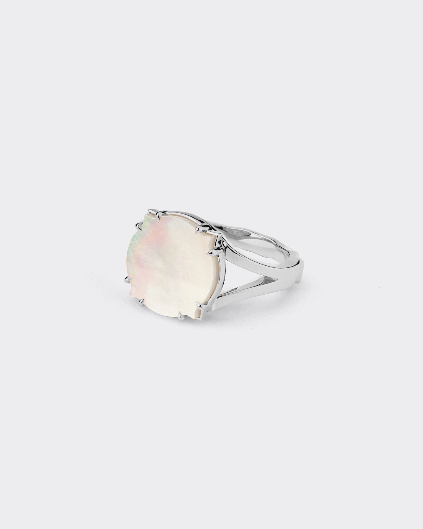 Bague : Nacre - Or Blanc 18ct