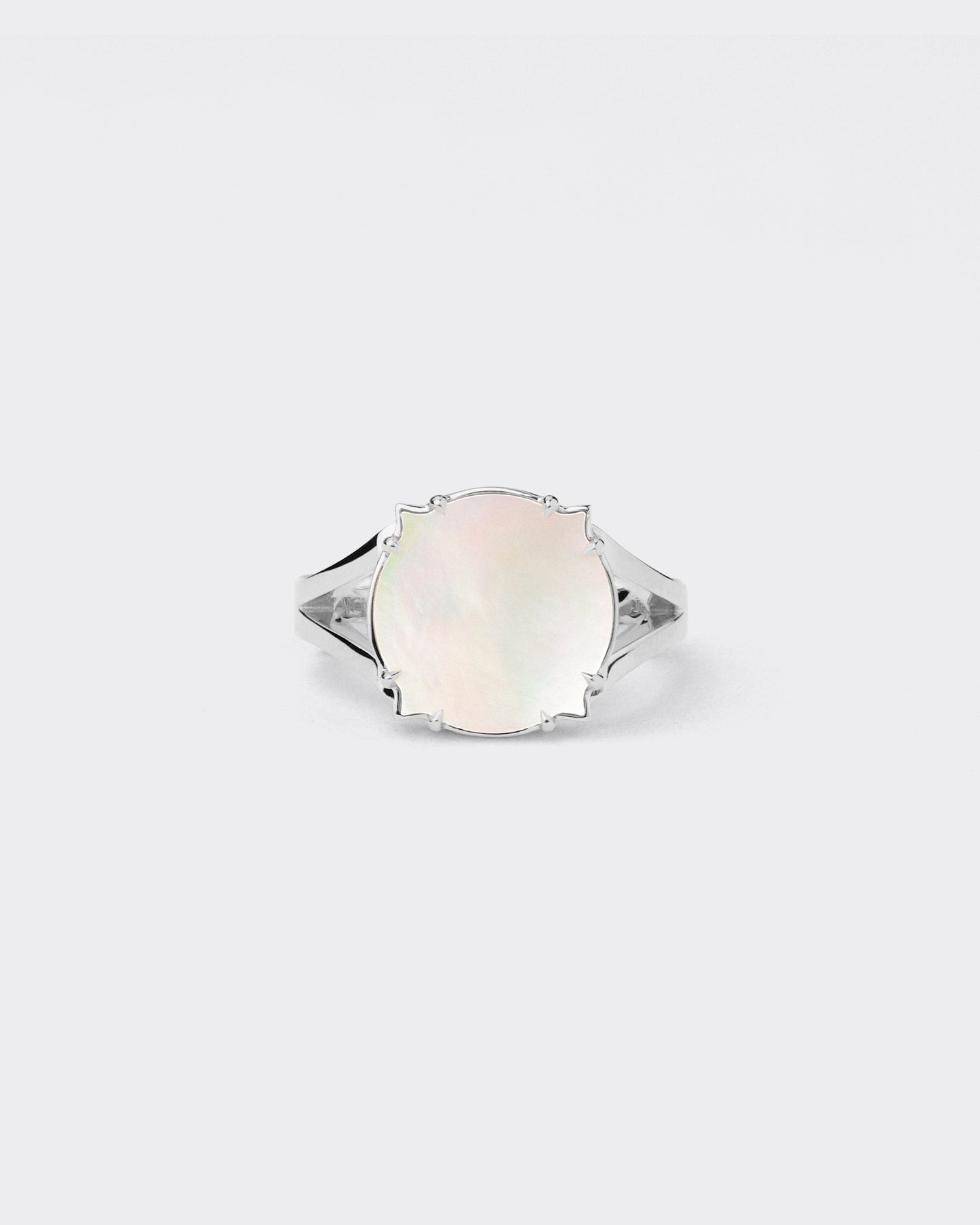 Bague : Nacre - Or Blanc 18ct