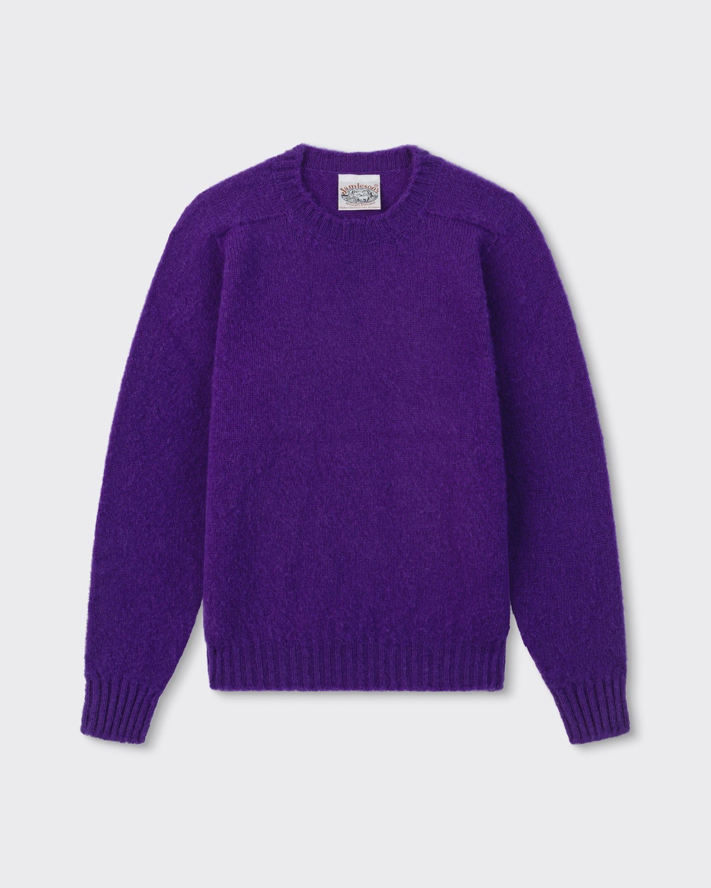 Brushed Wool Crewneck Knit : Purple