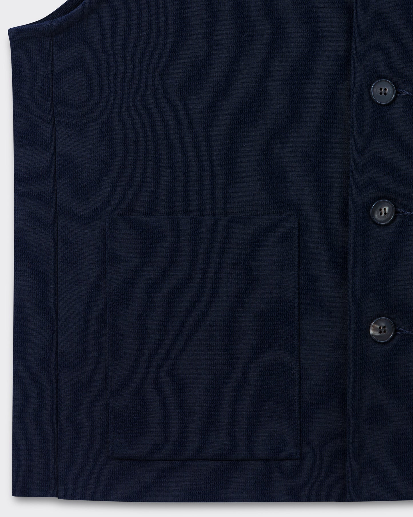 Gilet en Laine Mérinos : Marine