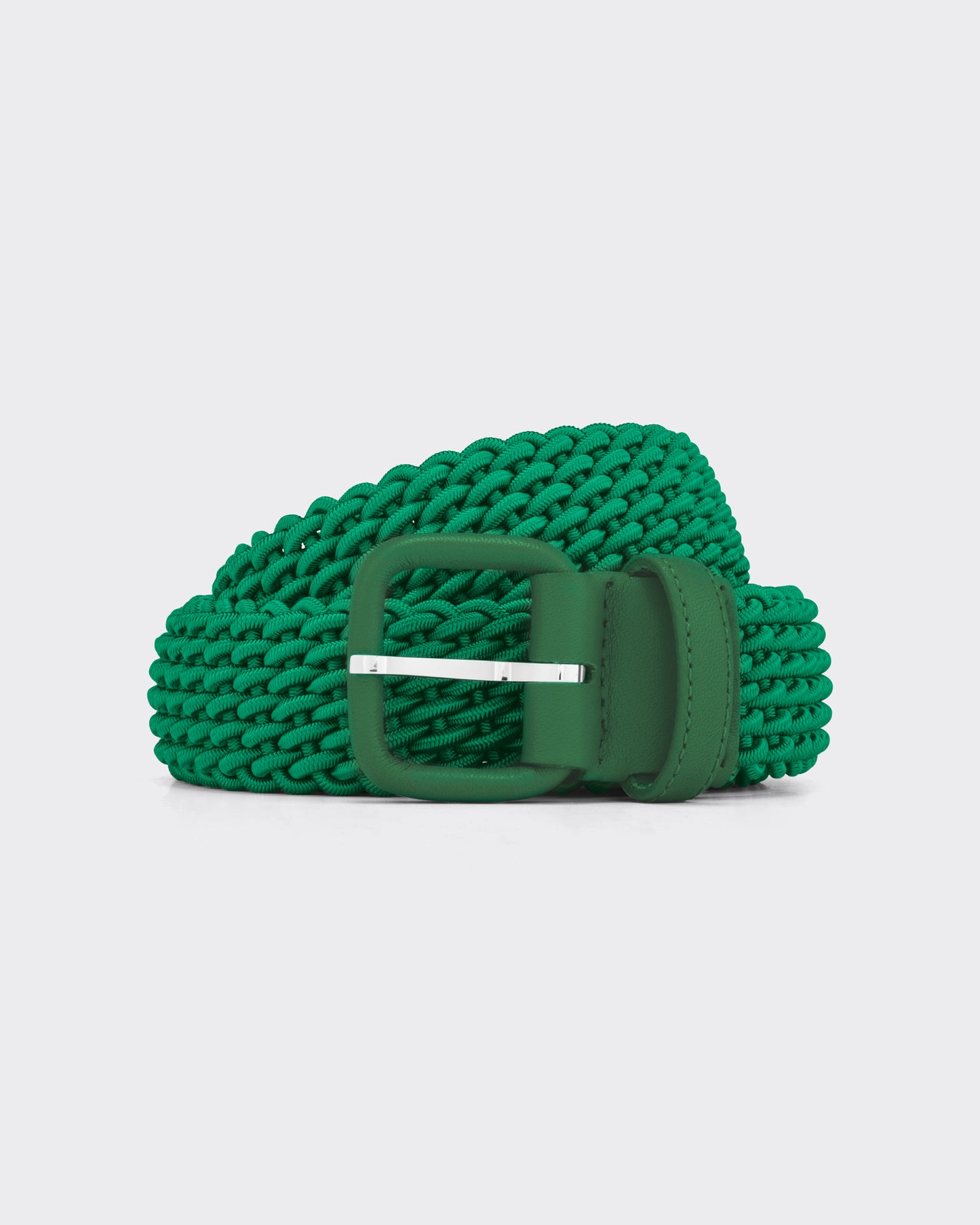 Woven Elastic Belt : Grass Green