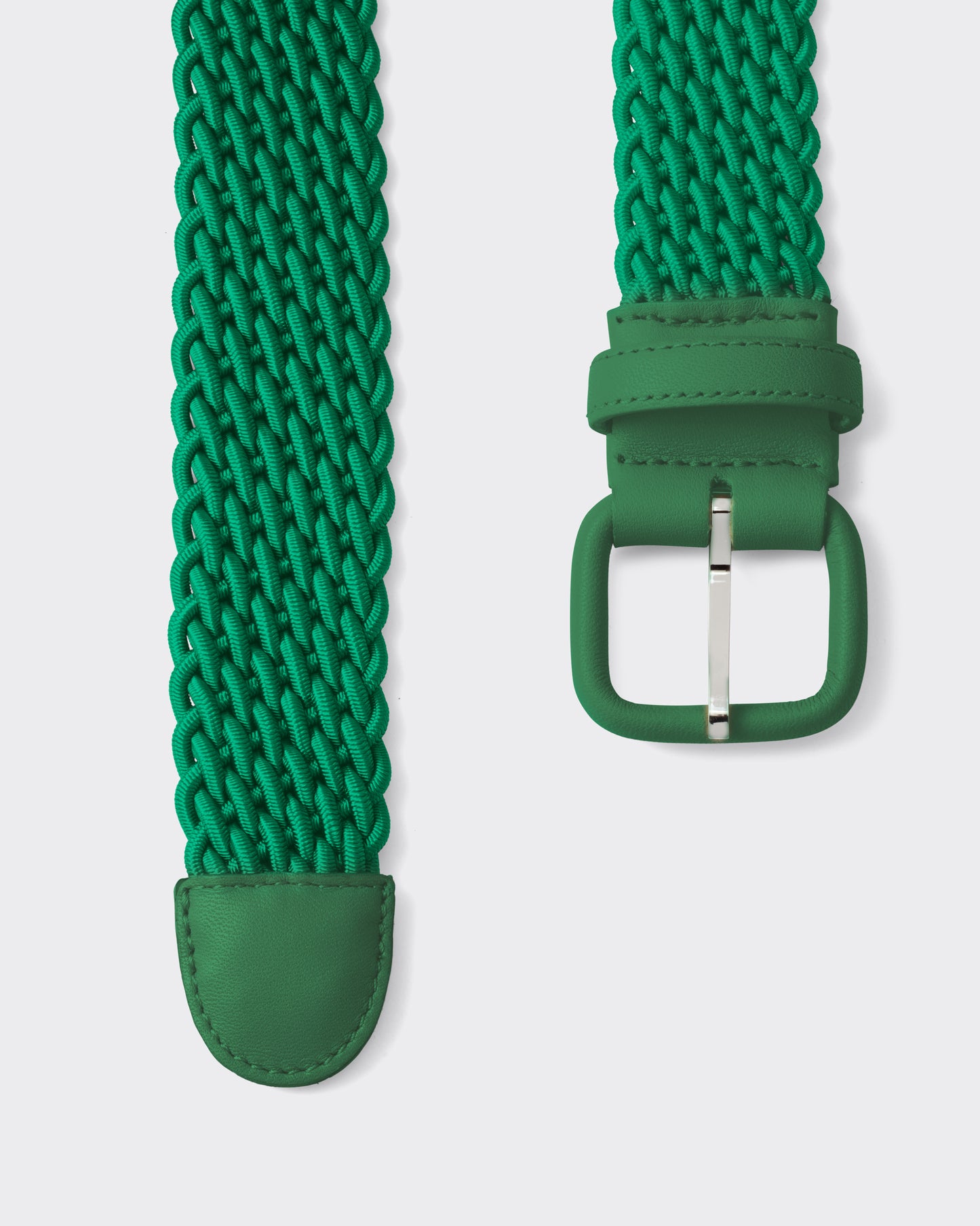 Woven Elastic Belt : Grass Green