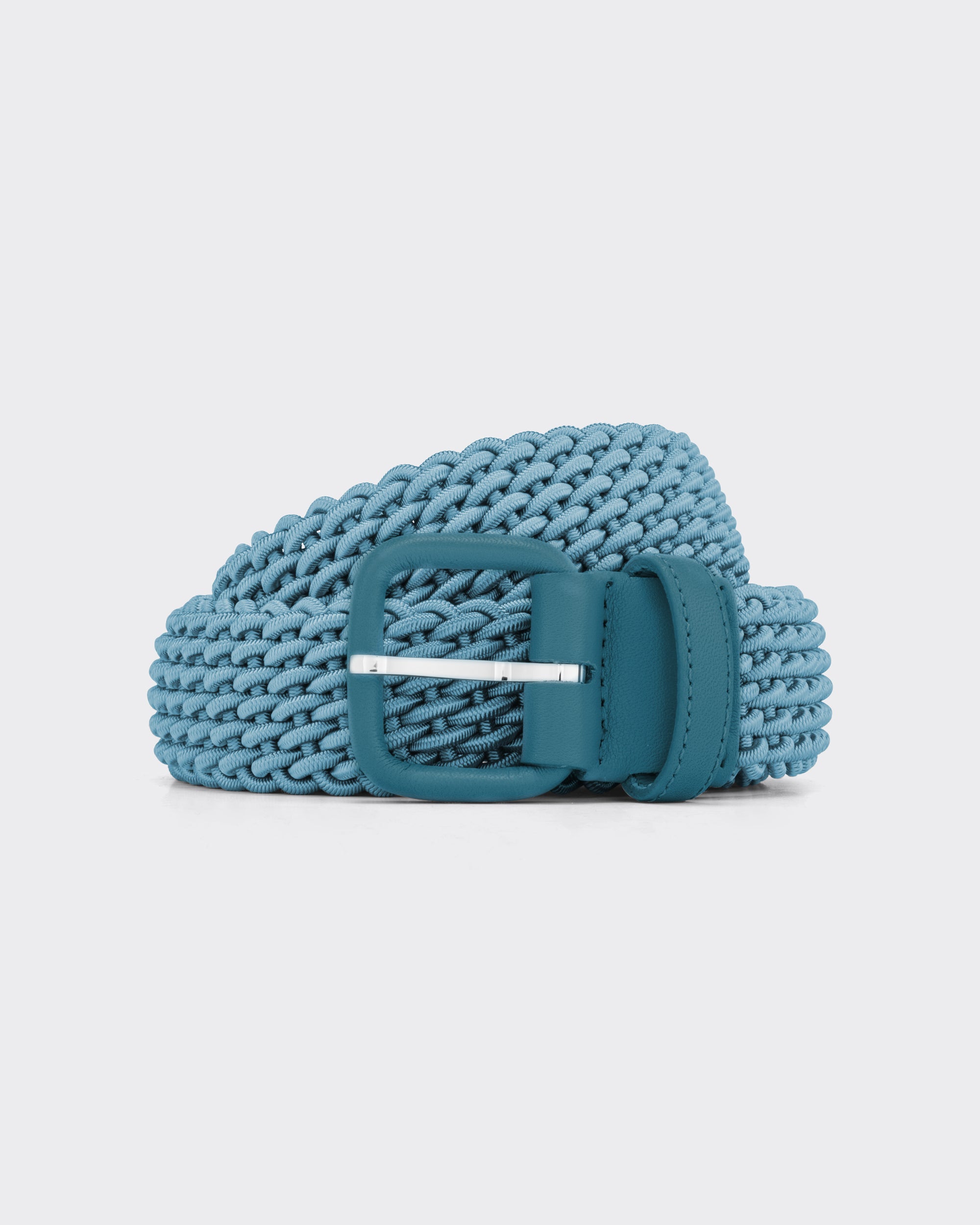 everyone購入　L'AIGLON woven elastic belt L'Aiglon : Woven Elastic Belt : Celadon Blue – Beige Habilleur