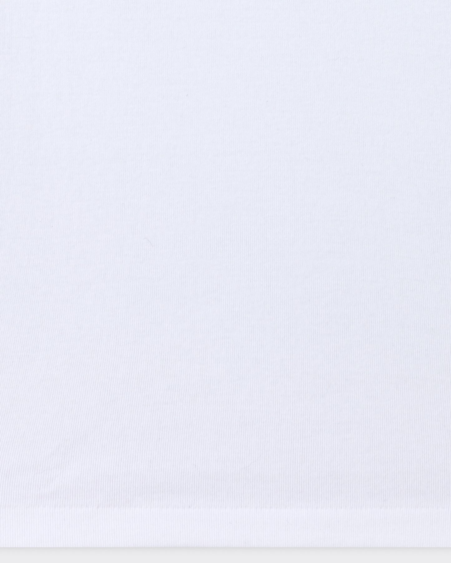 Batoner tubular cotton t-shirt white, ribbed knit detail