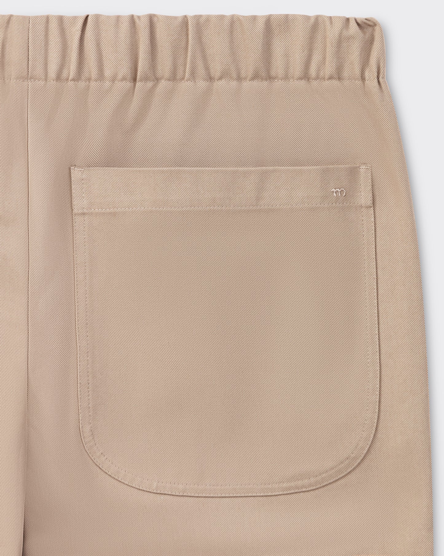 Meta Campania Collective beige cotton shorts drawstring waist detail BEIGE HABILLEUR PARIS