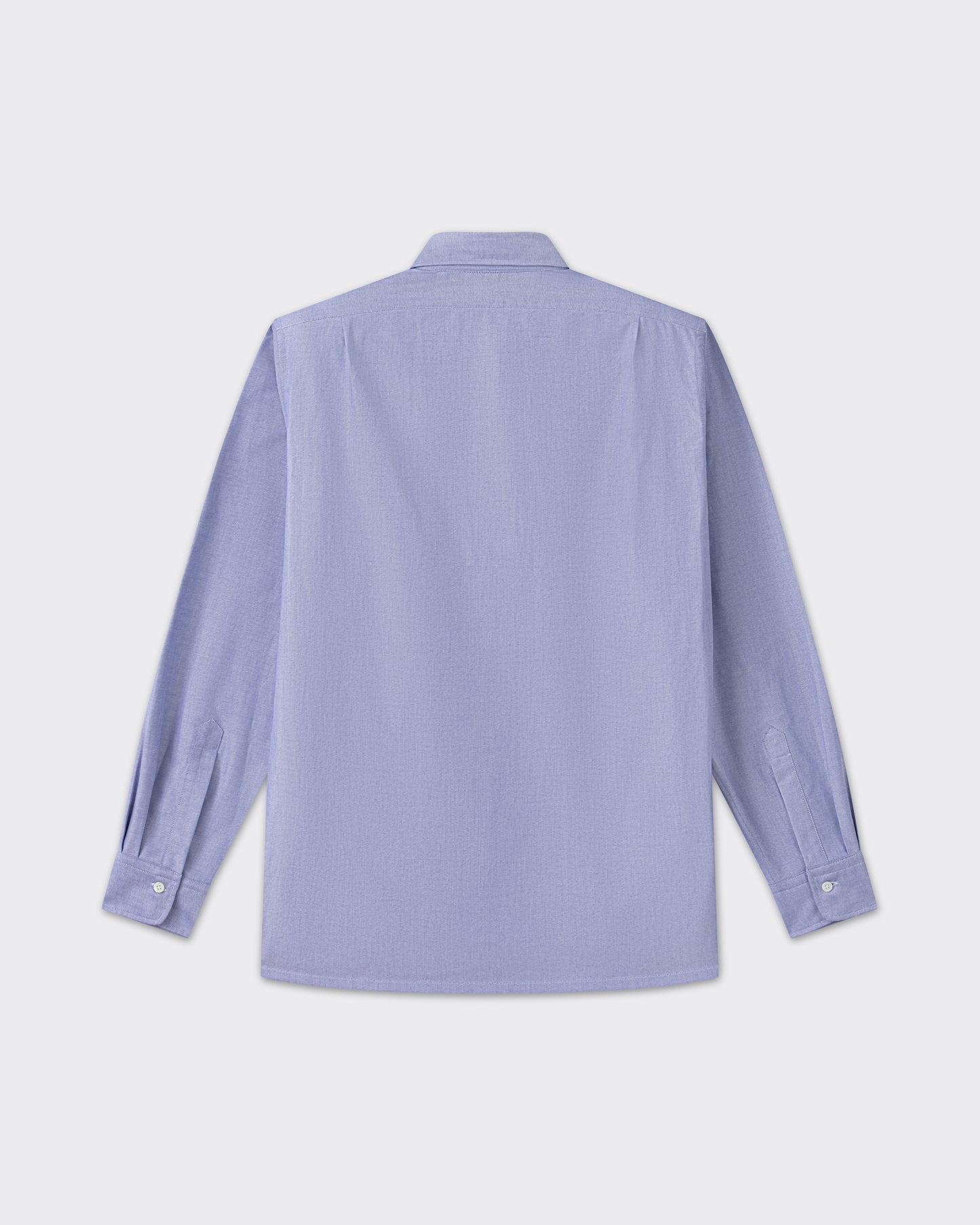 Back view, navy cotton oxford shirt, BEIGE HABILLEUR PARIS