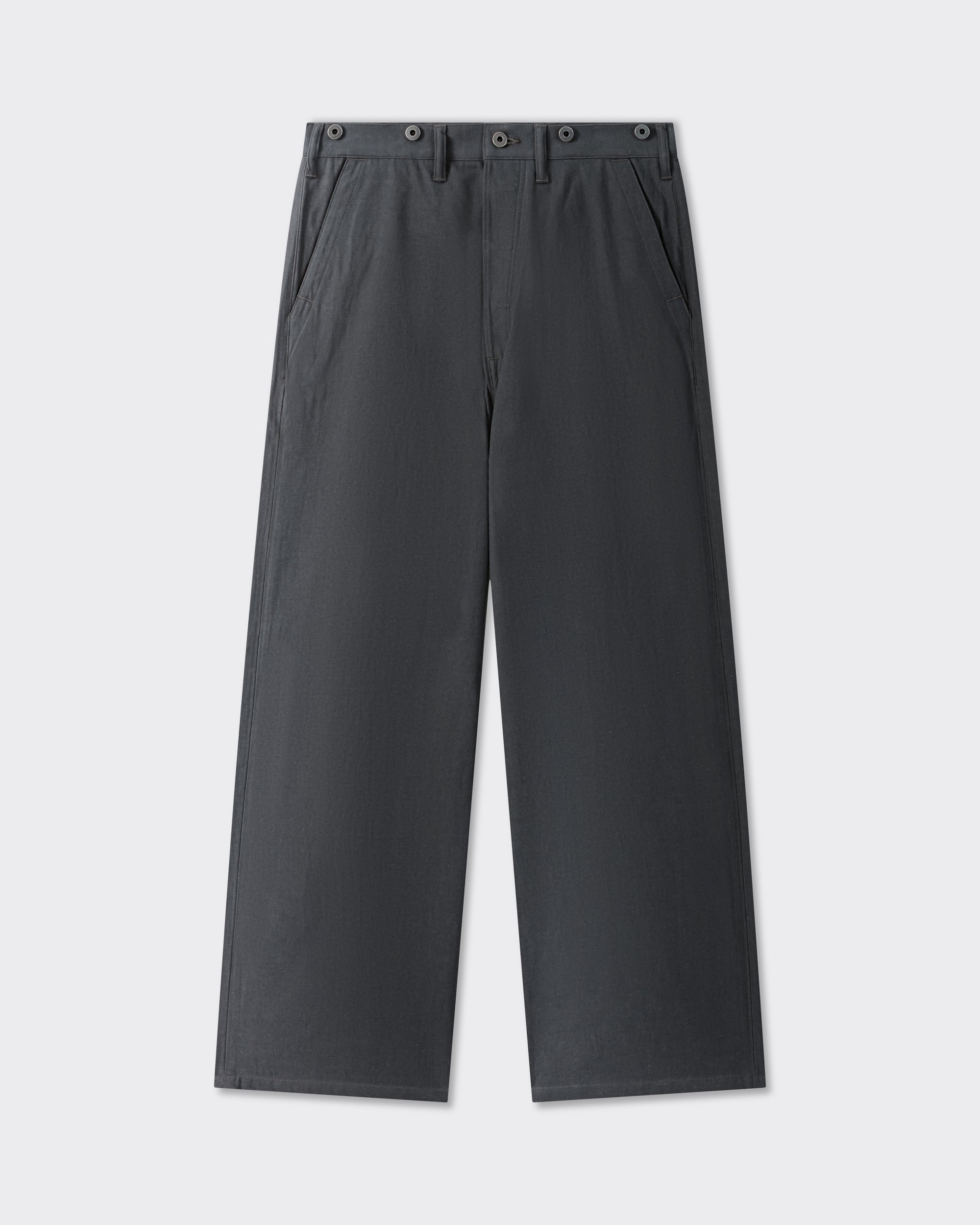 T.T Lot.204 Engineer Trousers Cotton & Hemp — High-Density Satin