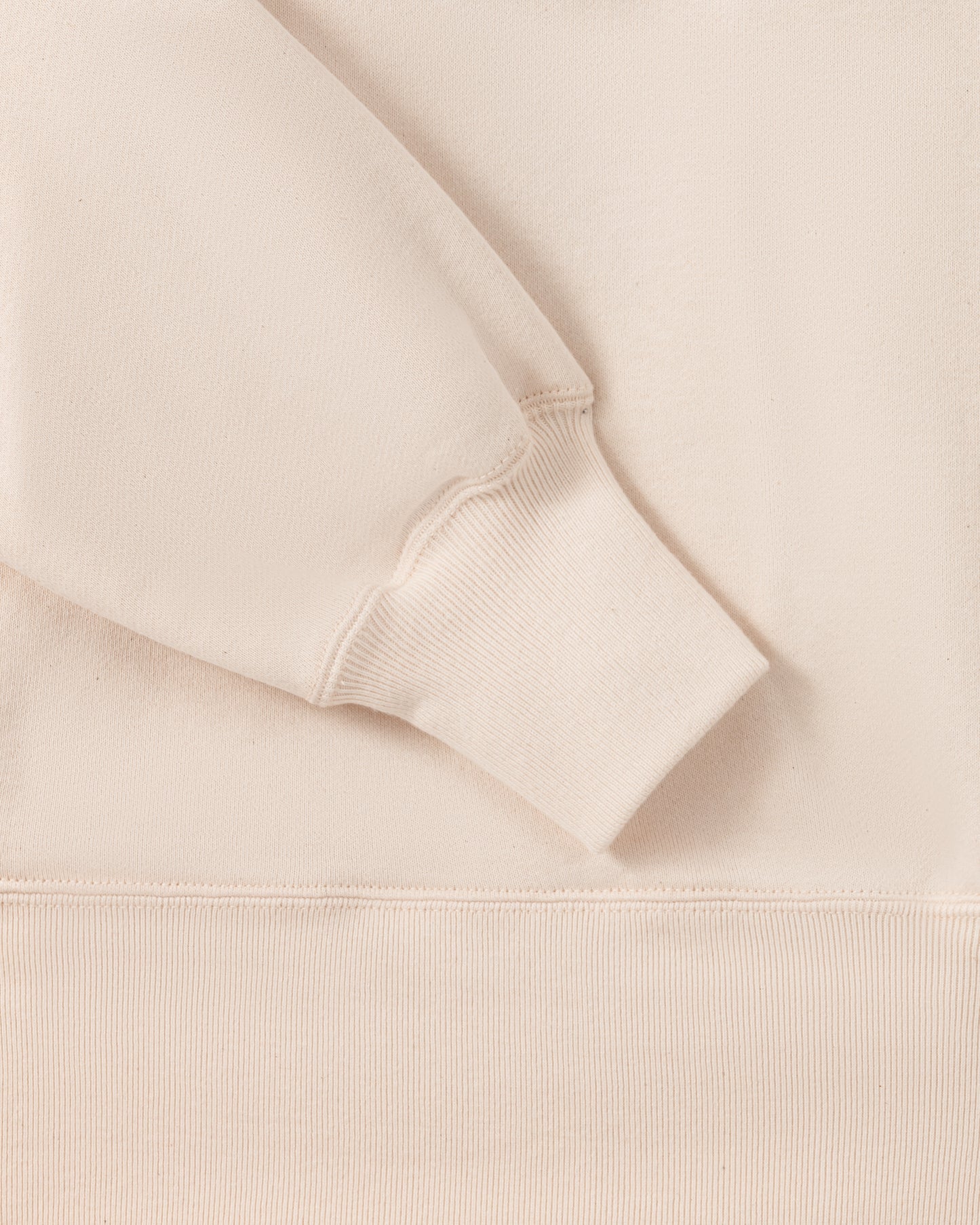 Cotton Sweatshirt: Ivory
