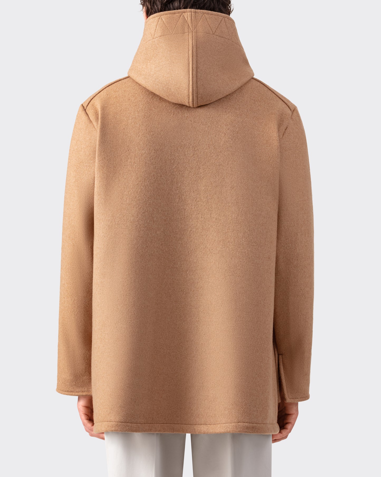 “City” Kabig en Laine de Chameau : Beige