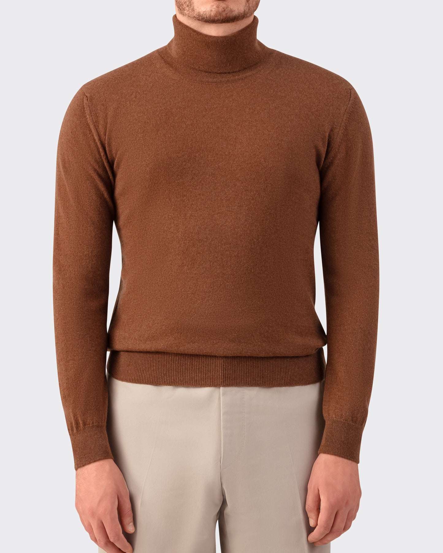 Cashmere Turtleneck Sweater : Tobacco